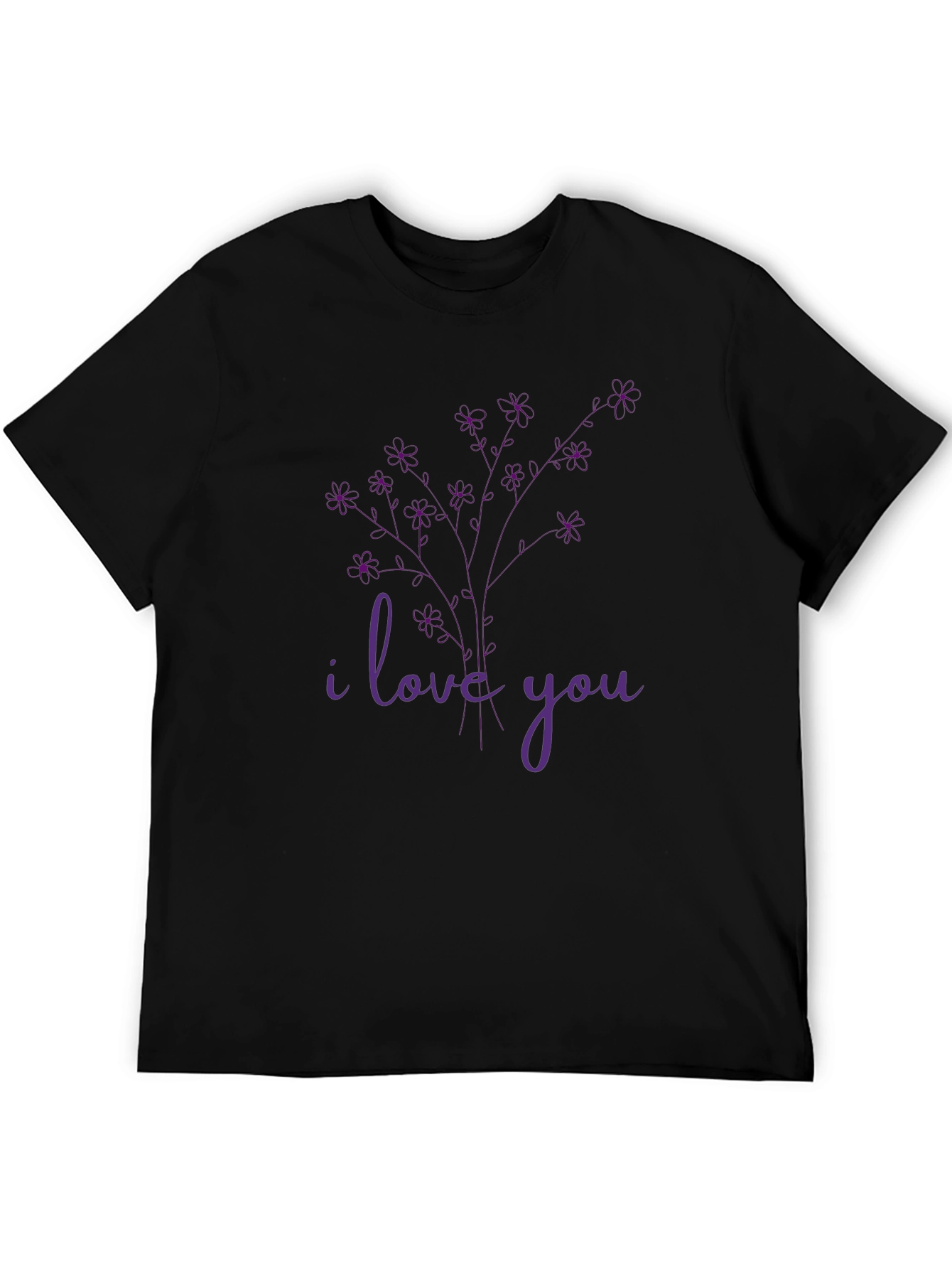 I Love You Floral Graphic Tee