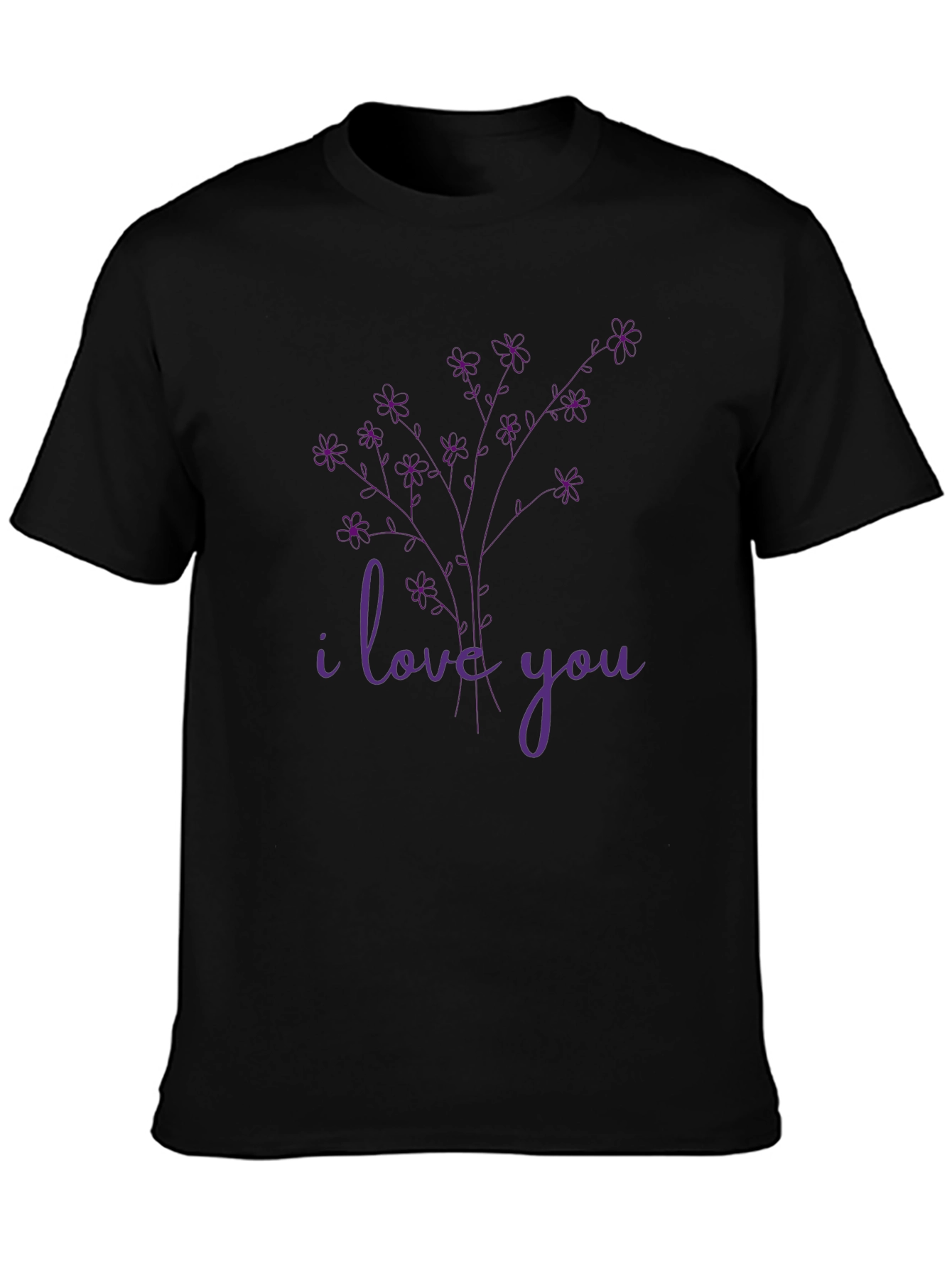 I Love You Floral Graphic Tee