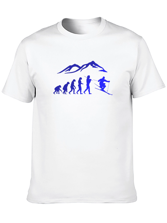Evolution Ski T-Shirt - Black Cotton