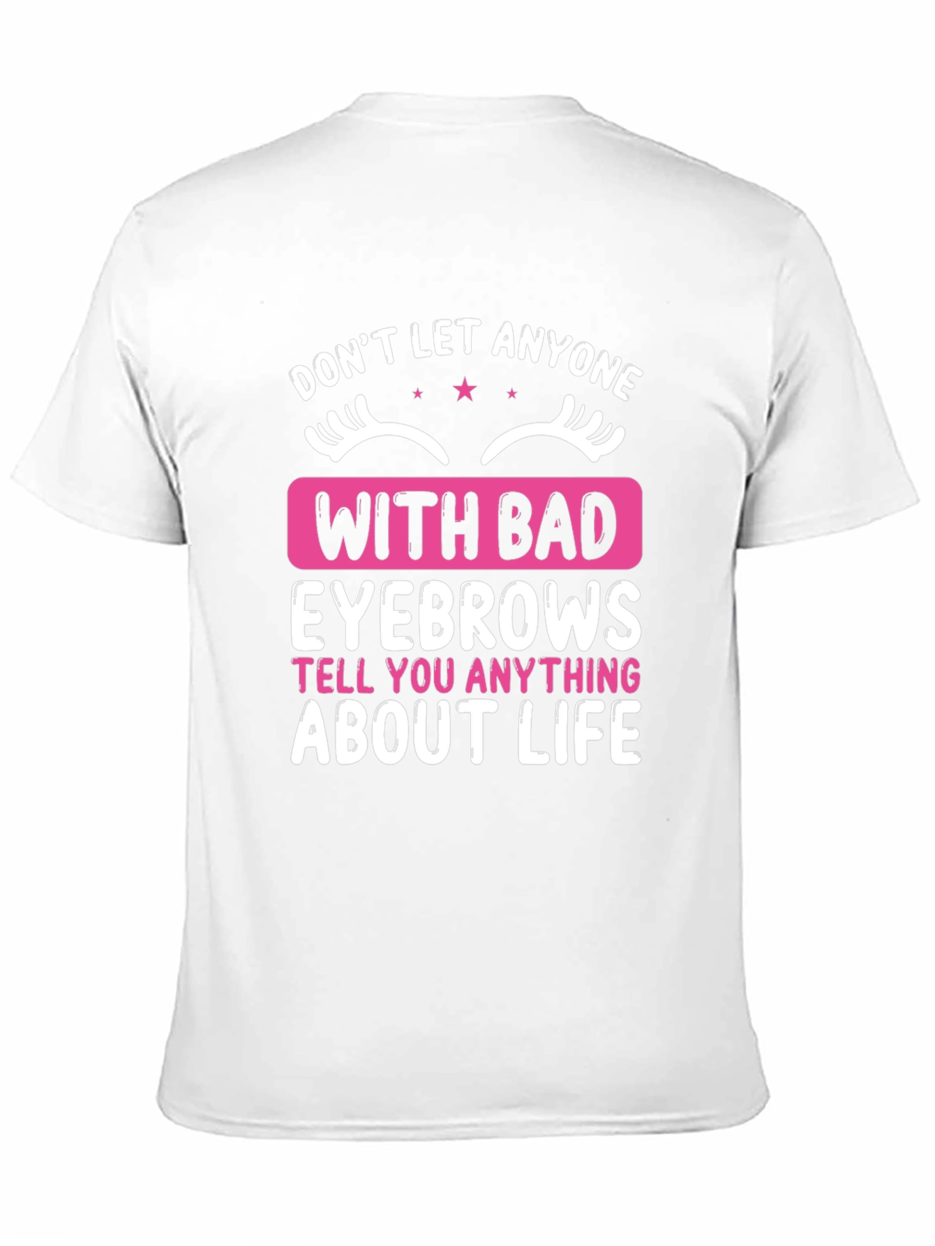 Funny Eyebrow Graphic T-Shirt - Statement Tee