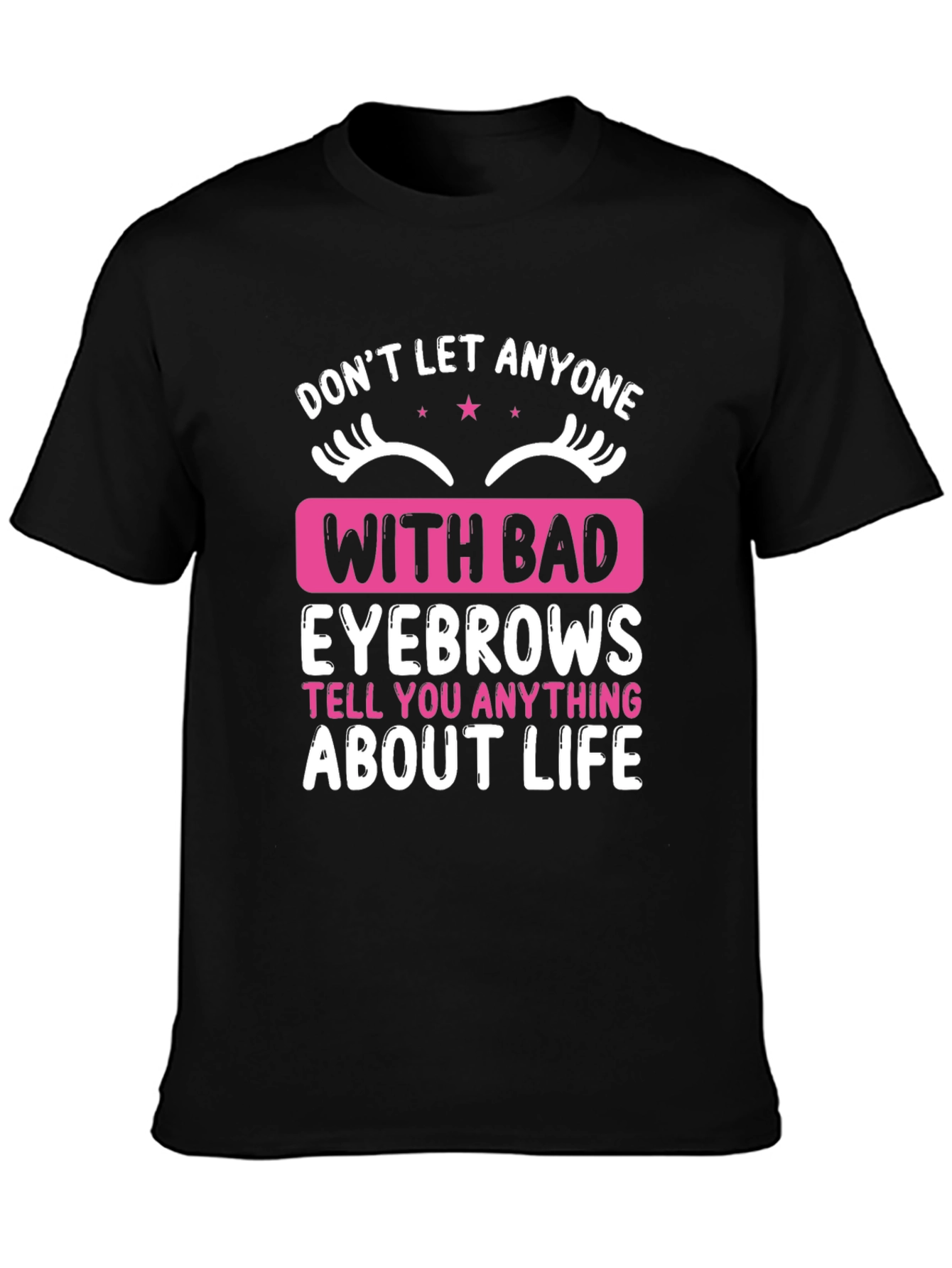 Funny Eyebrow Graphic T-Shirt - Statement Tee