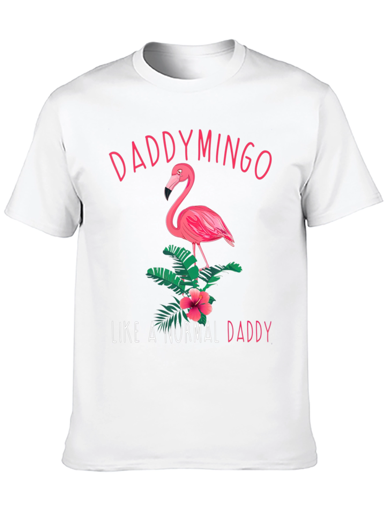 Daddymingo Flamingo Graphic Black T-Shirt