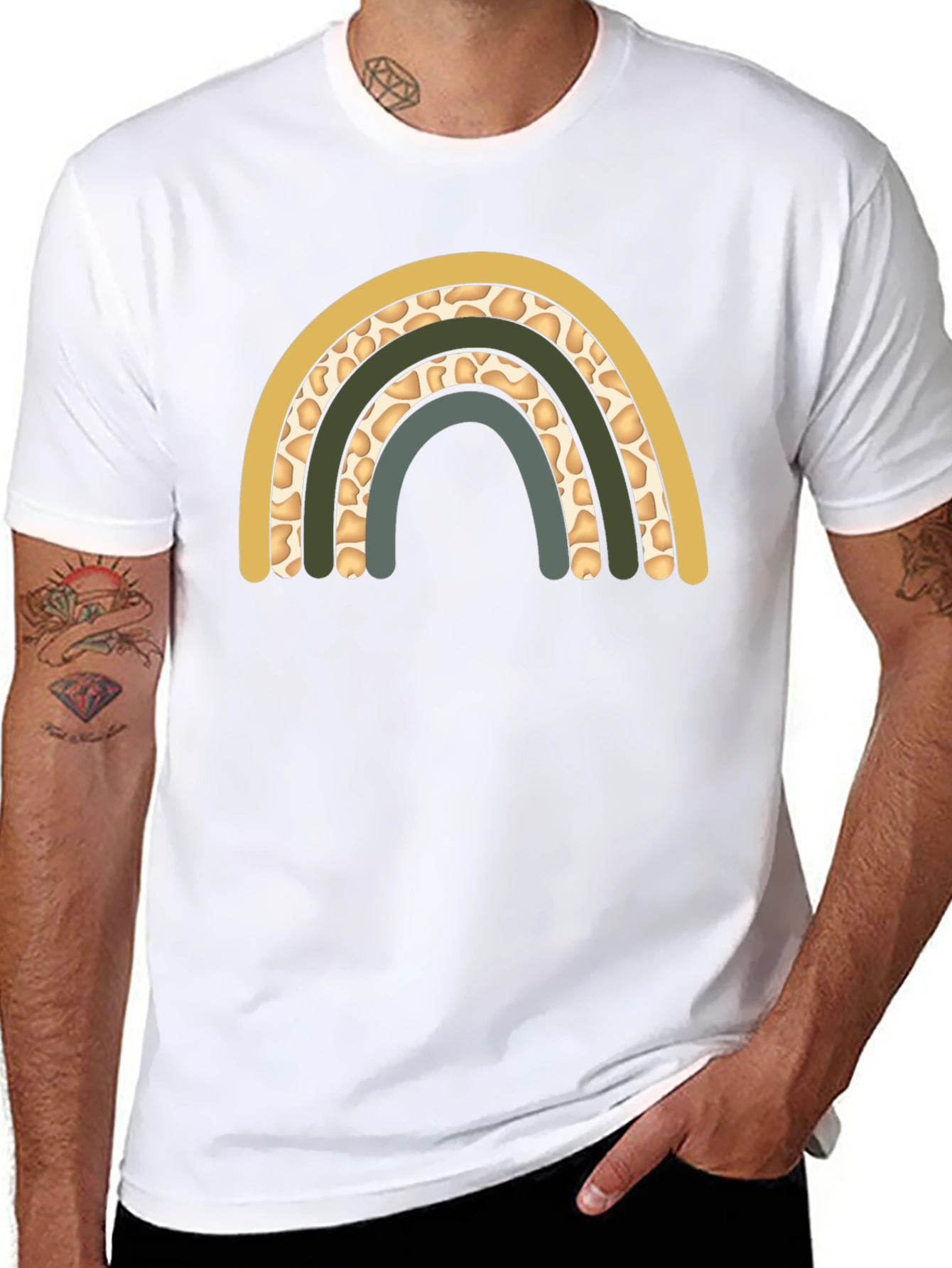 Boho Rainbow Graphic Tee - Stylish & Comfortable