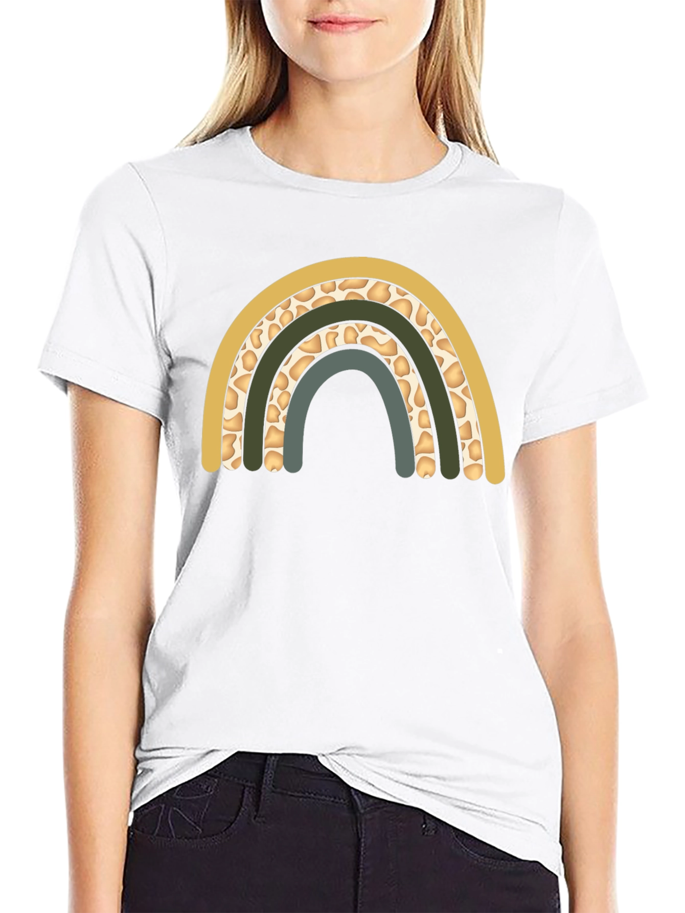 Boho Rainbow Graphic Tee - Stylish & Comfortable