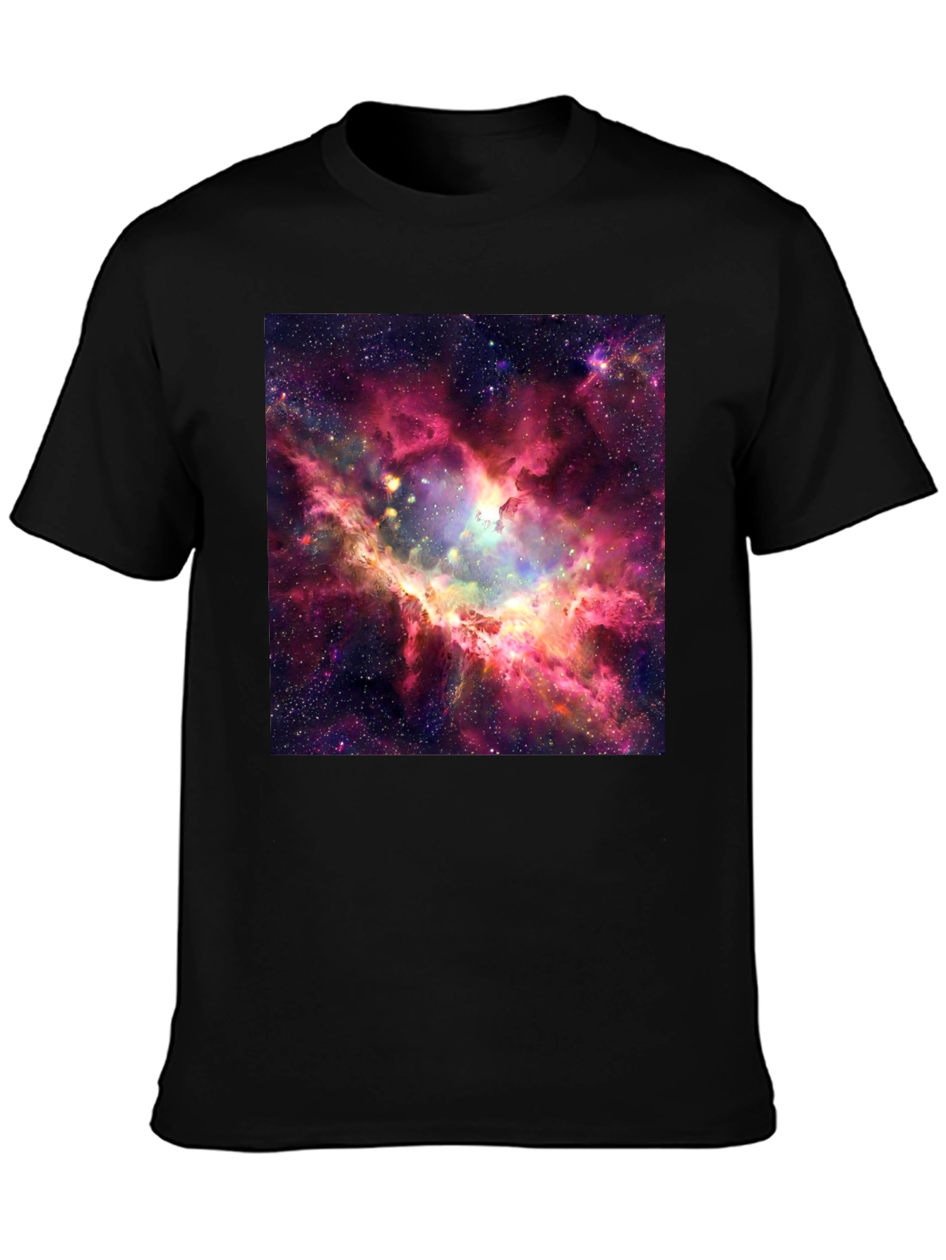 Nebula Print Black T-Shirt