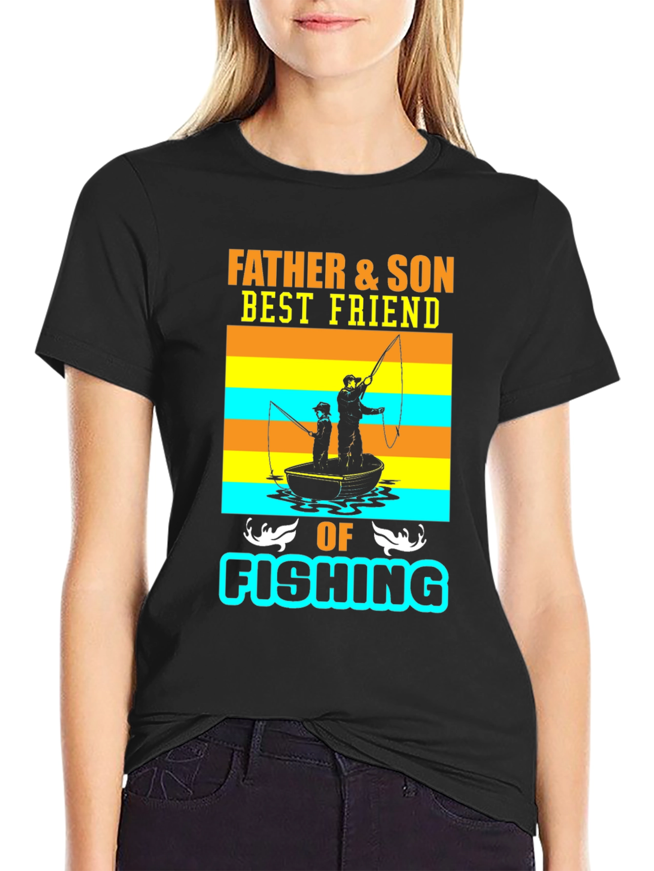 Father & Son Fishing T-Shirt - Best Friends Design