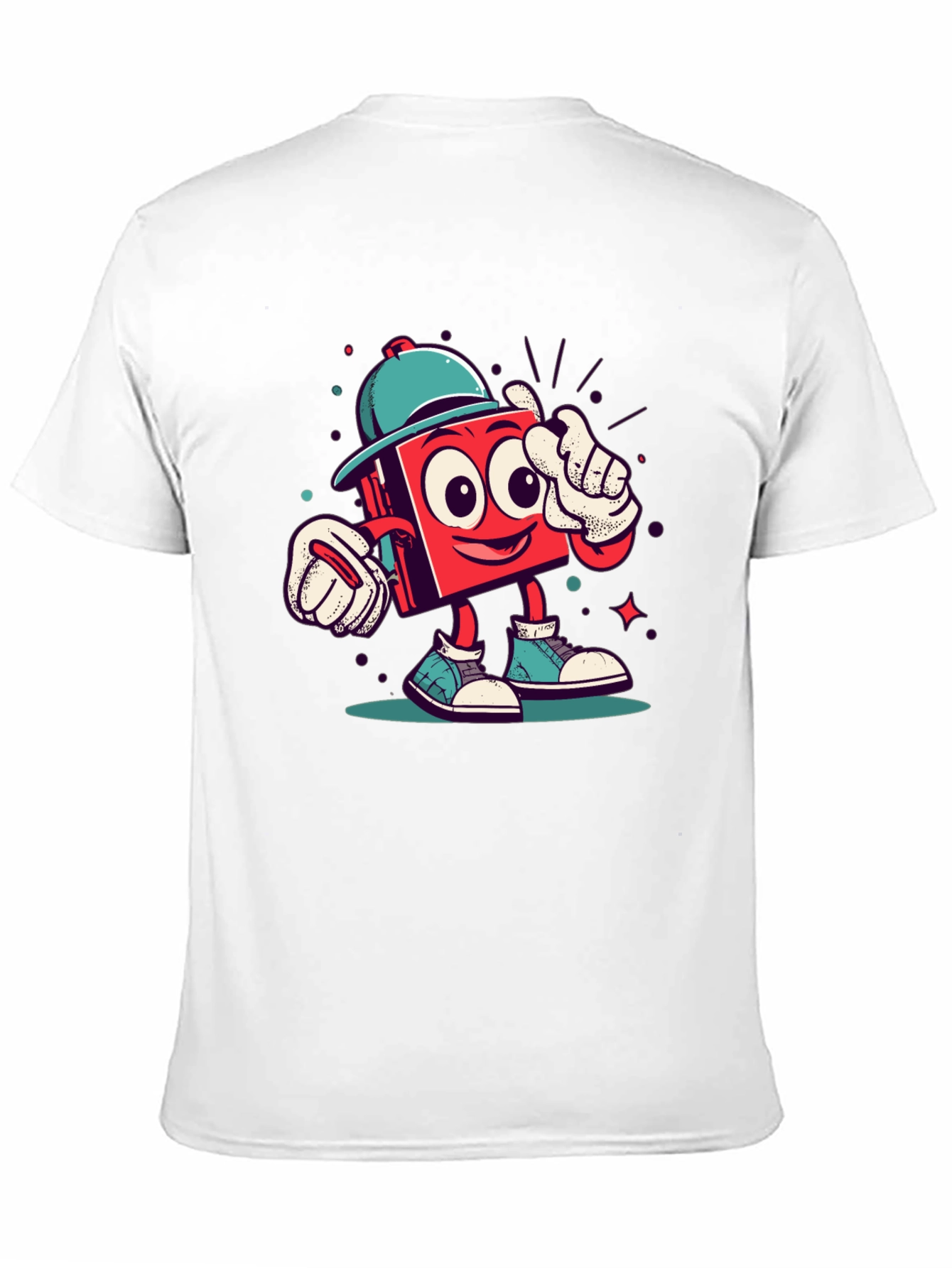 Cartoon Character Graphic Tee - Funky Style
