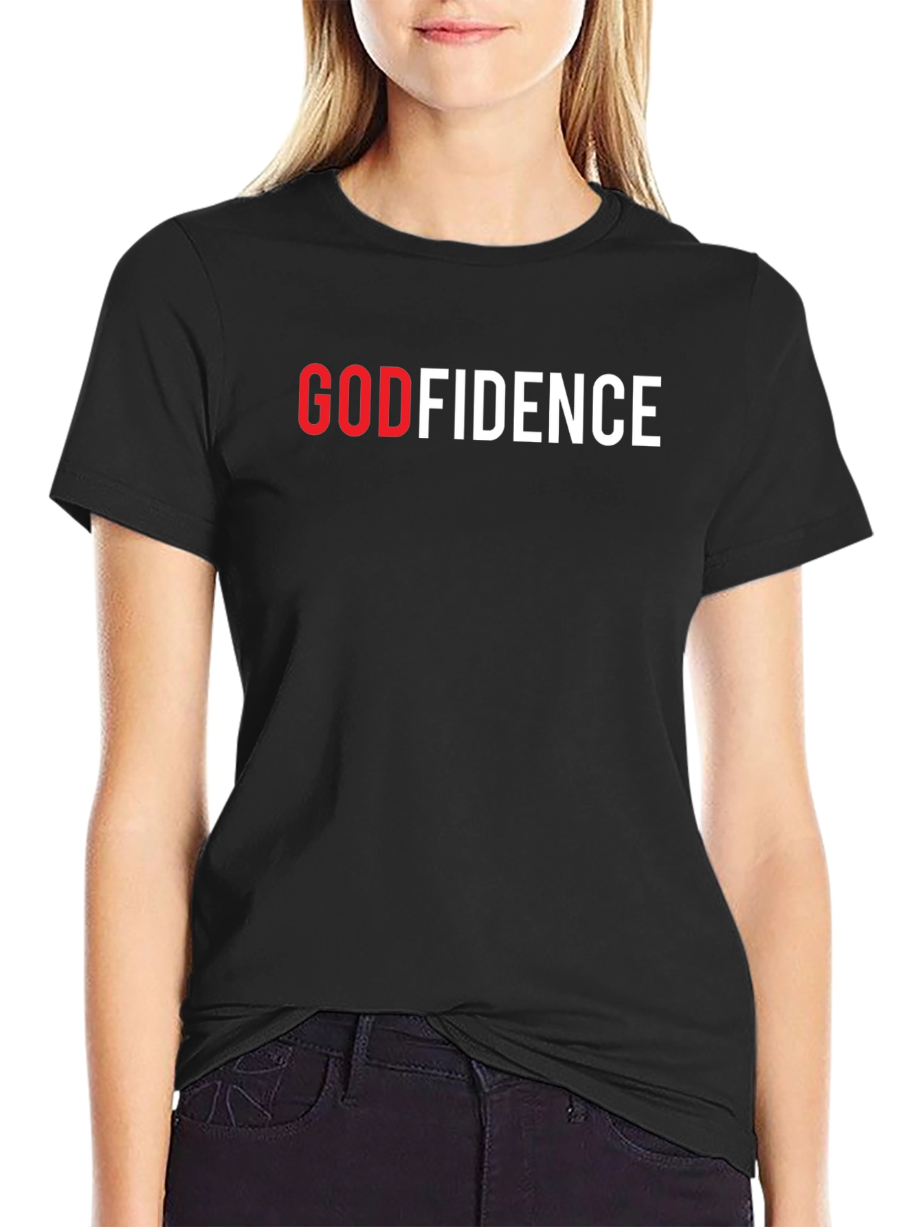 GODFIDENCE Black T-Shirt