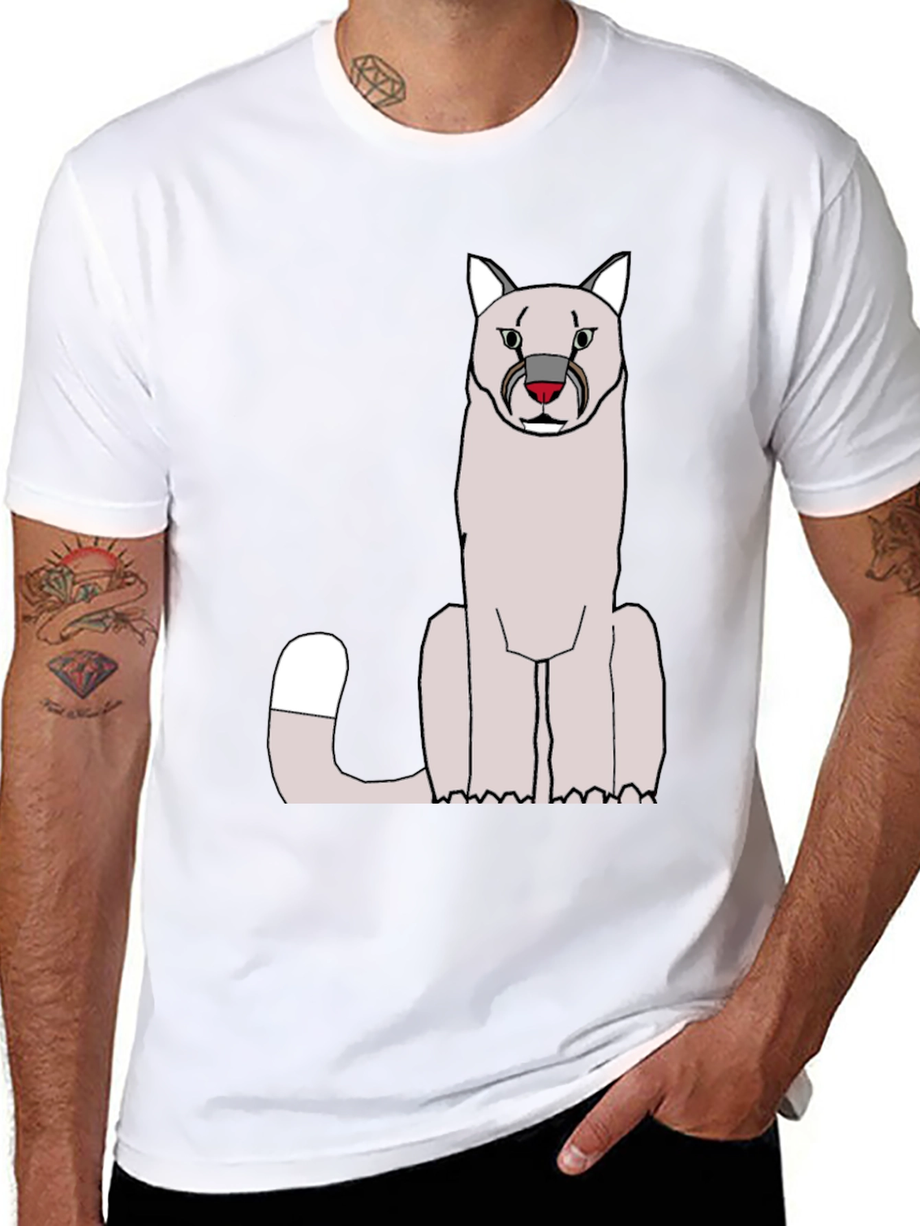 Cool Cat Graphic T-Shirt
