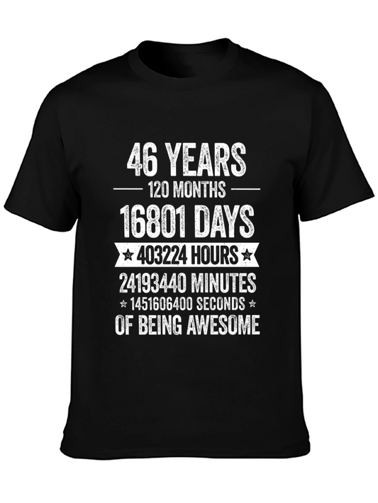 46 Years of Being Awesome T-Shirt - Birthday Gift
