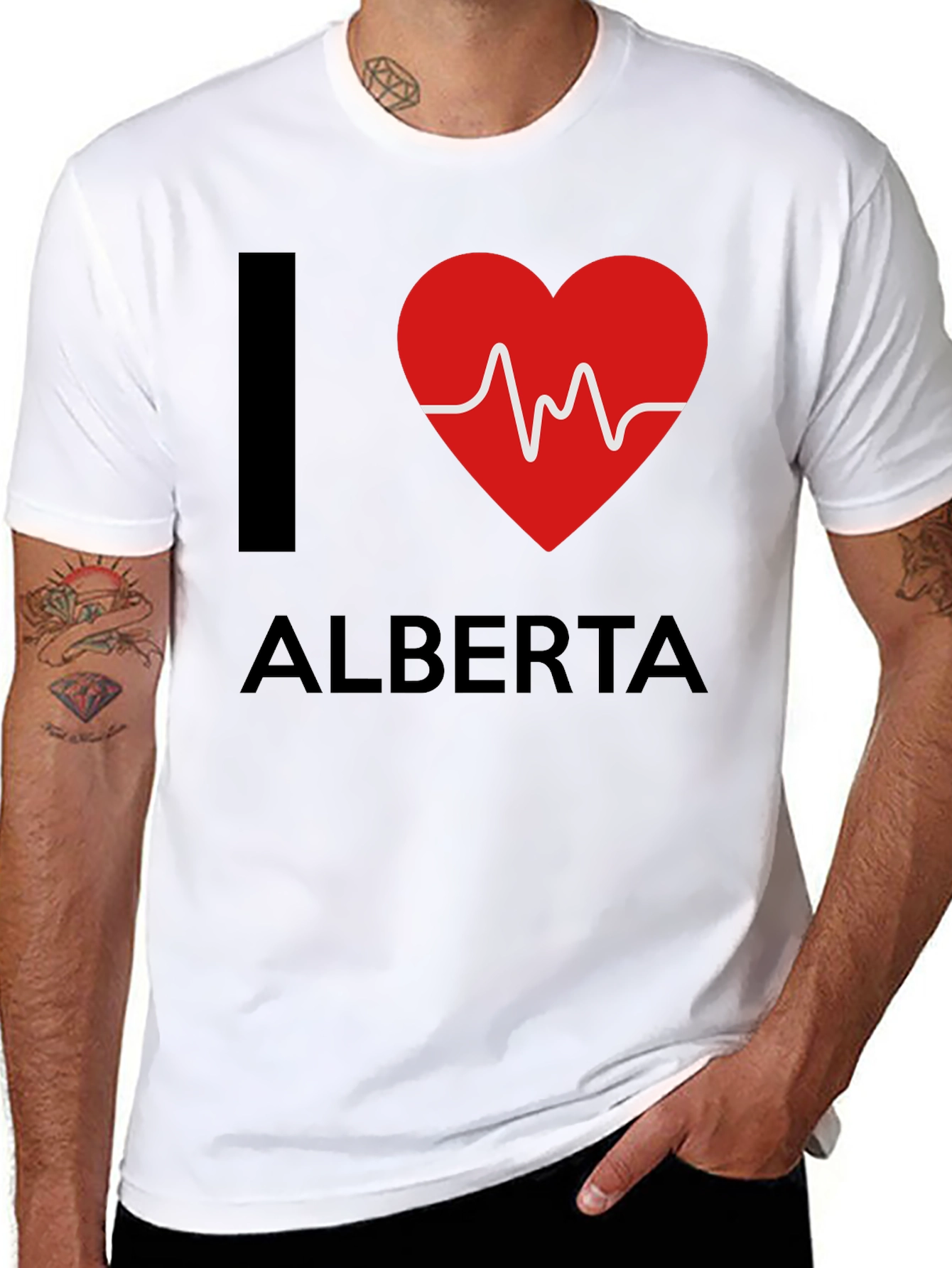 I Heart Alberta Graphic Tee - Black T-Shirt