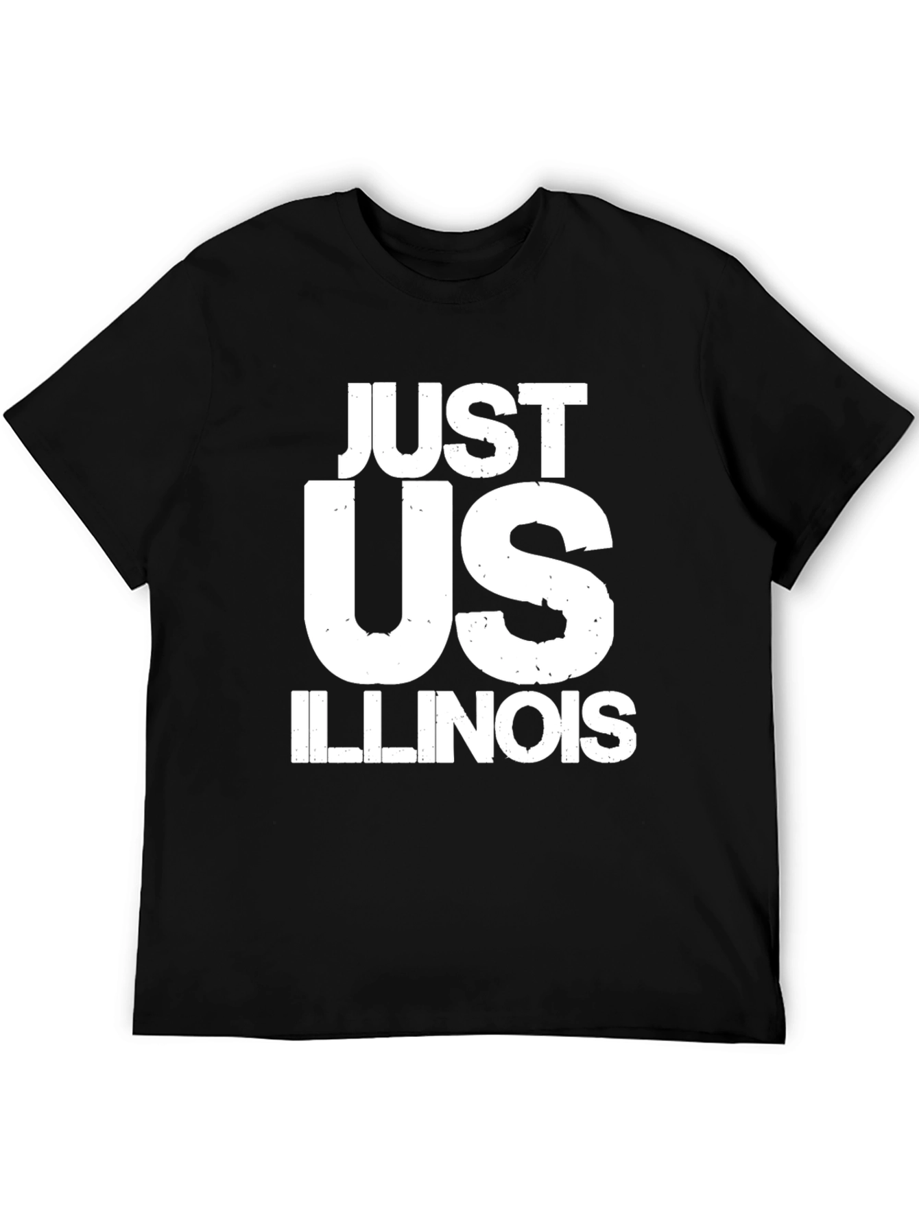 Just Us Illinois Graphic T-Shirt - Black