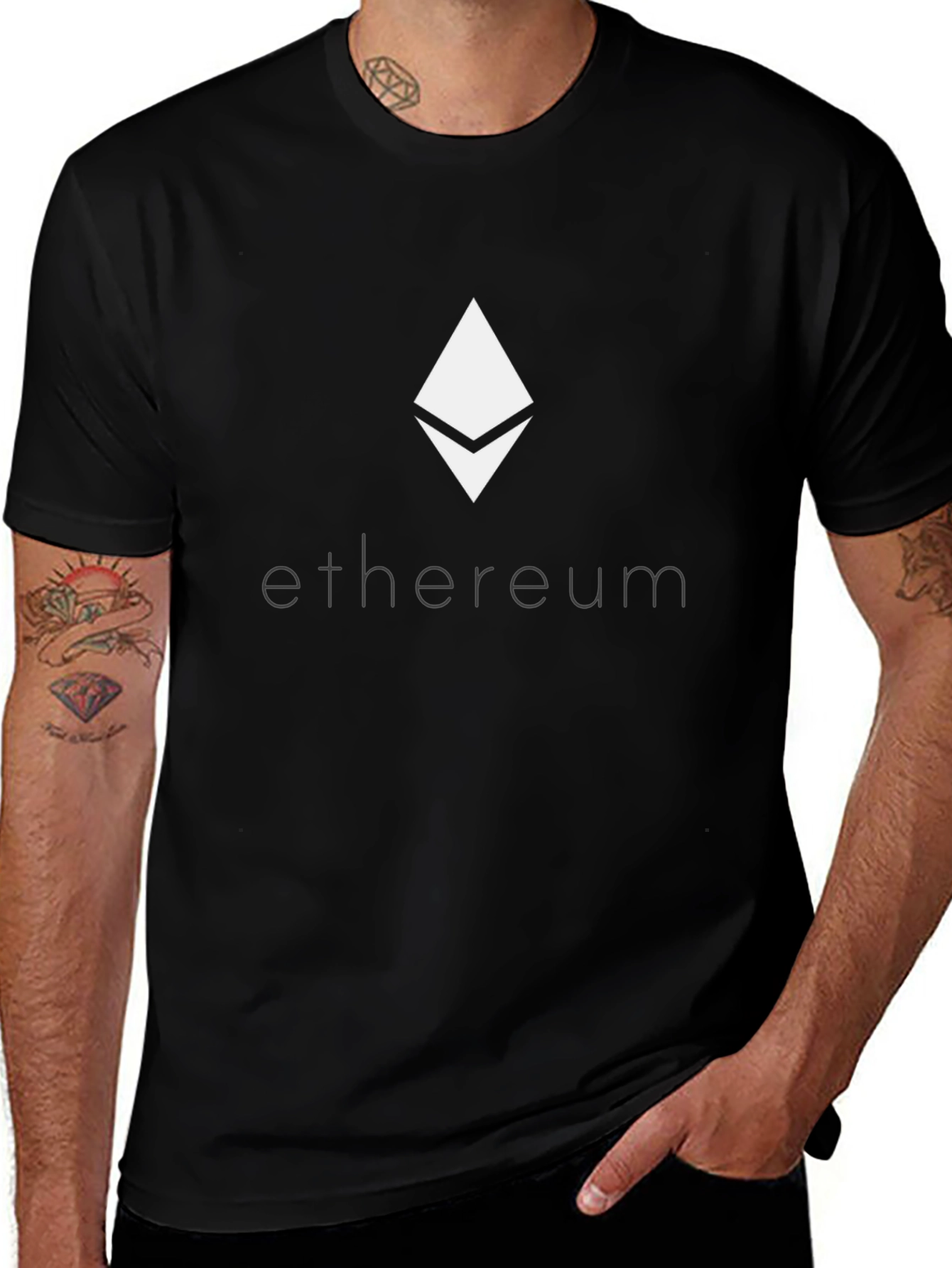 Ethereum Logo Graphic Tee - Crypto T-Shirt
