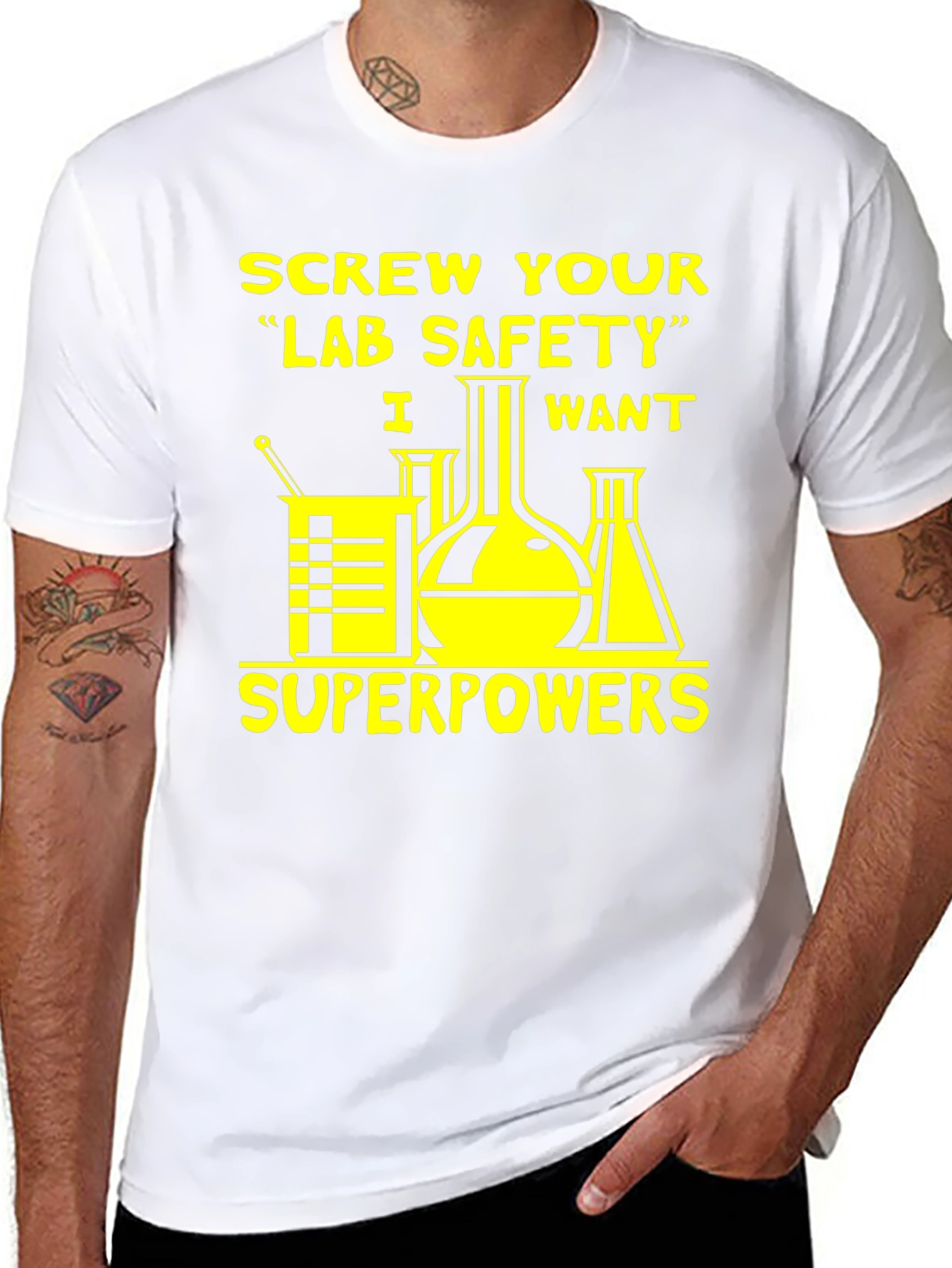 Lab Safety Superpowers Graphic T-Shirt