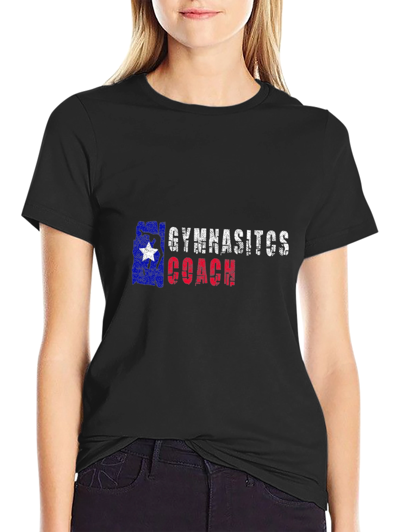 Gymnastics Coach Texas Flag T-Shirt