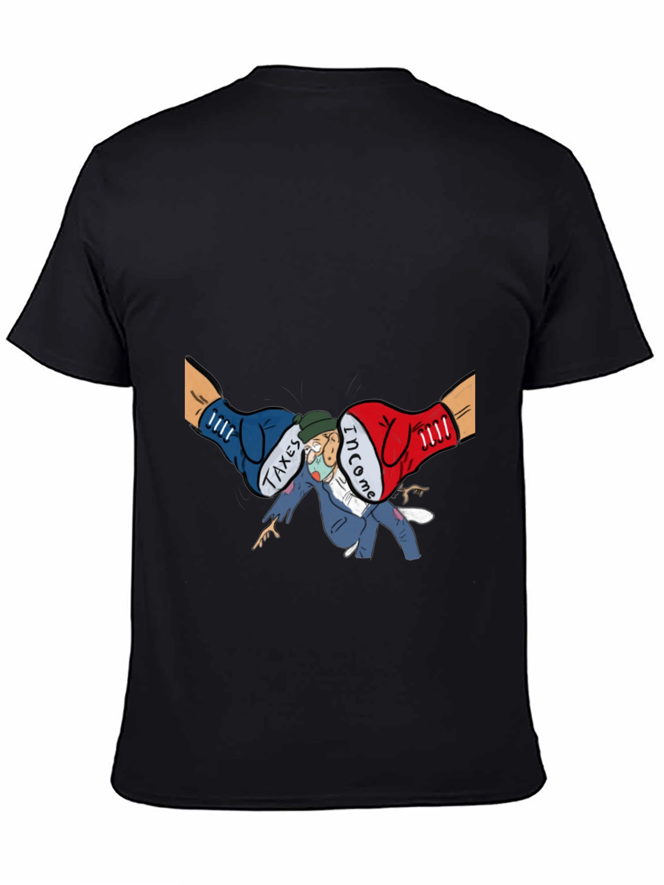 Income Tax Cartoon Graphic T-Shirt