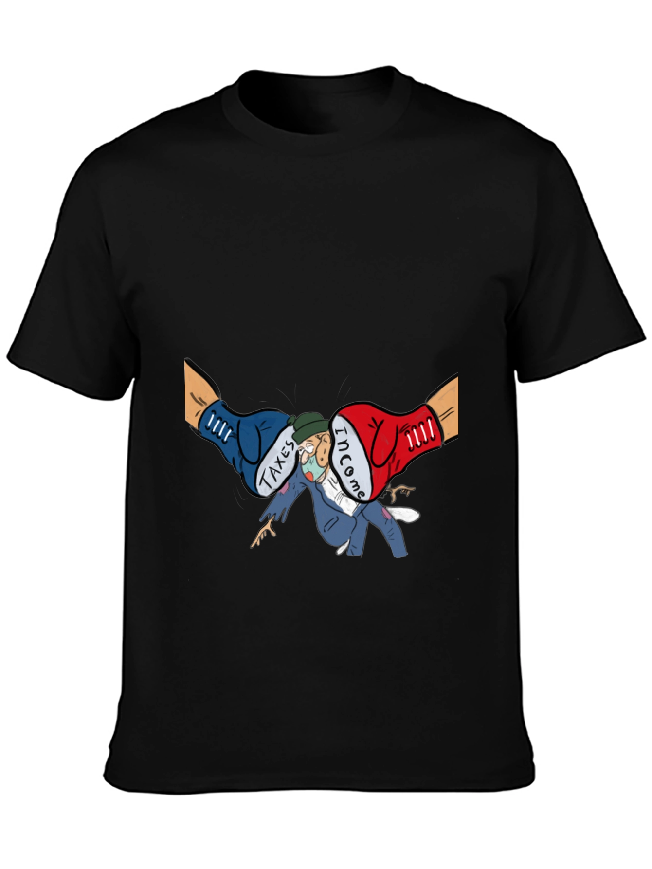 Income Tax Cartoon Graphic T-Shirt