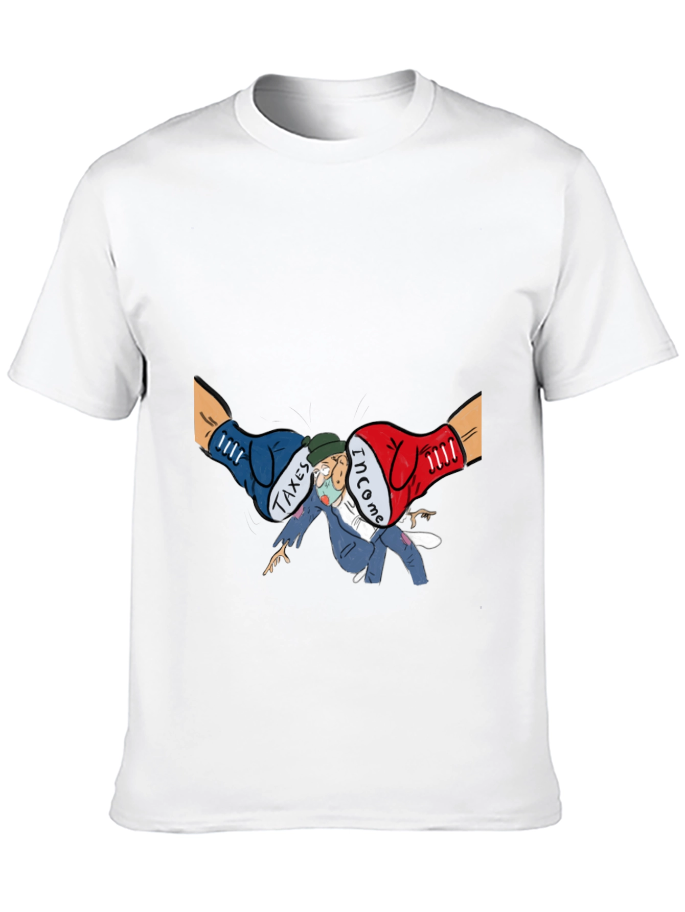 Income Tax Cartoon Graphic T-Shirt