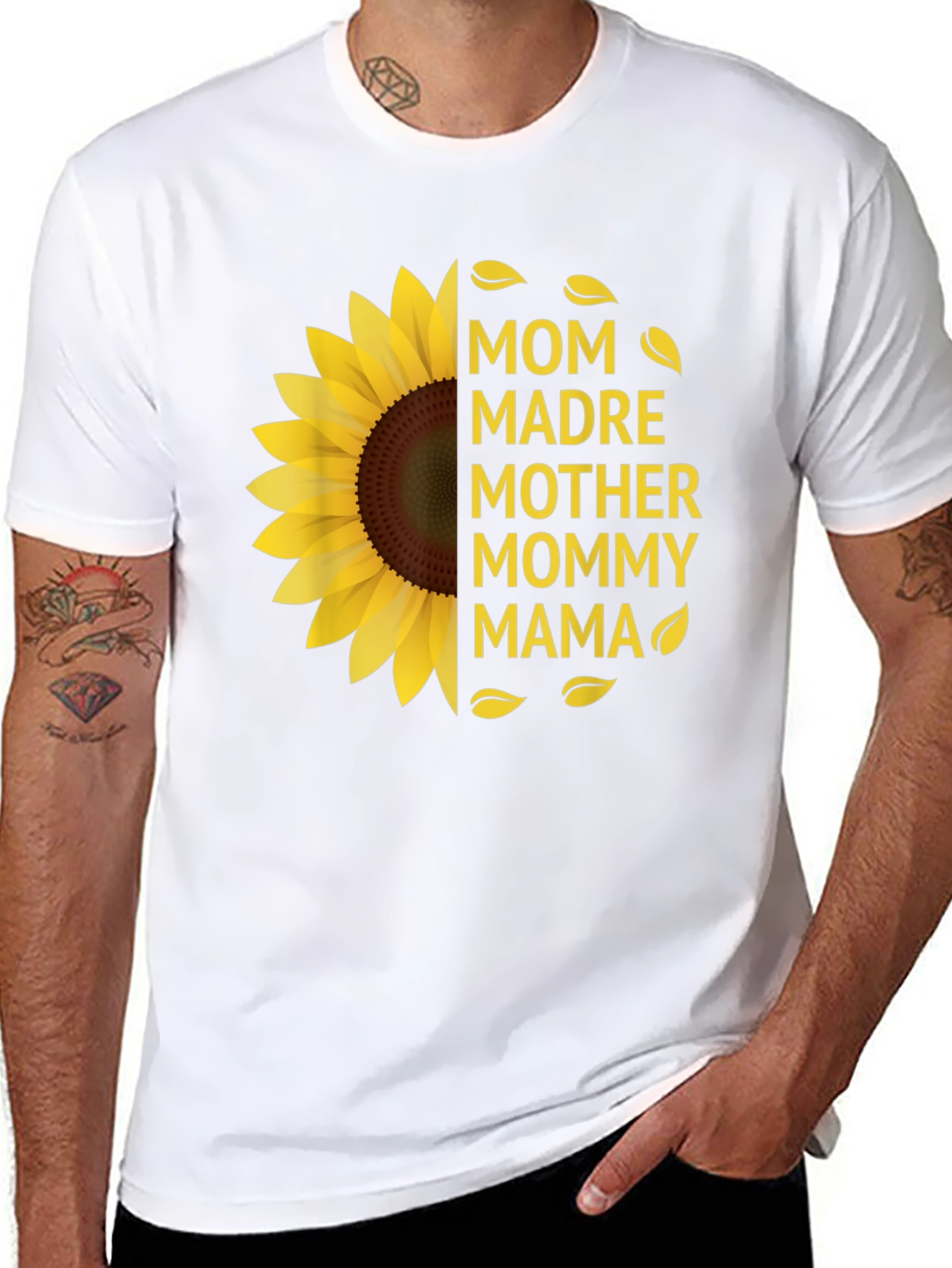 Mom Sunflower Graphic T-Shirt - Mothers Day Gift