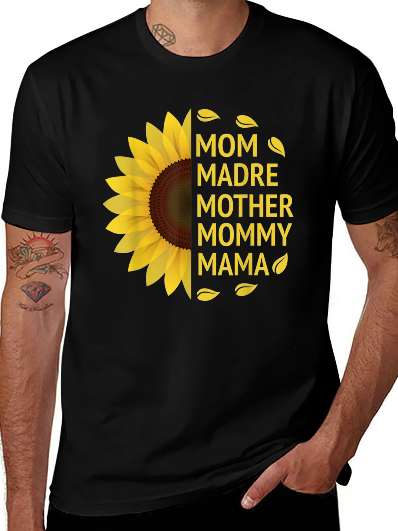 Mom Sunflower Graphic T-Shirt - Mothers Day Gift