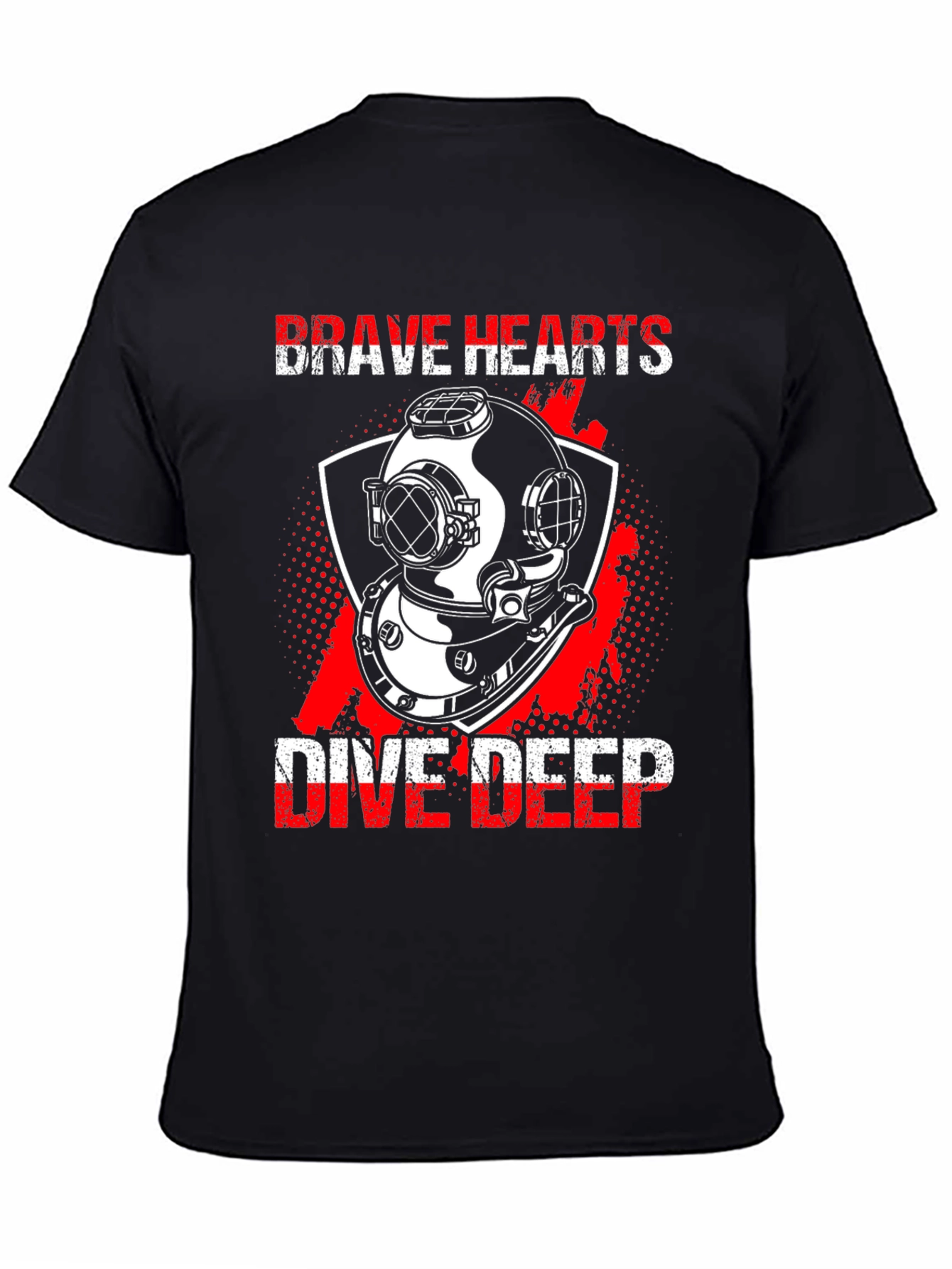 Brave Hearts Dive Deep Black T-Shirt