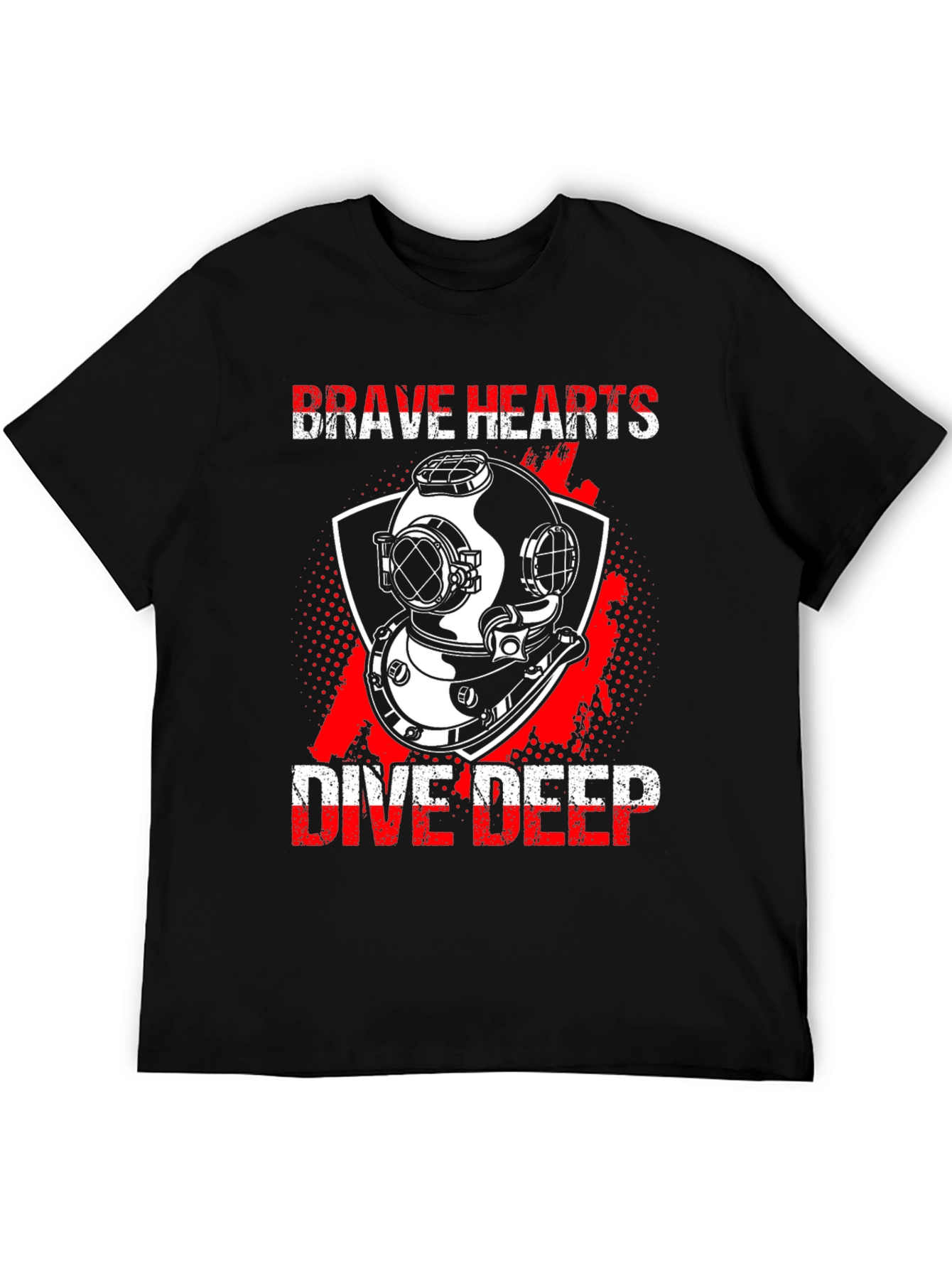 Brave Hearts Dive Deep Black T-Shirt