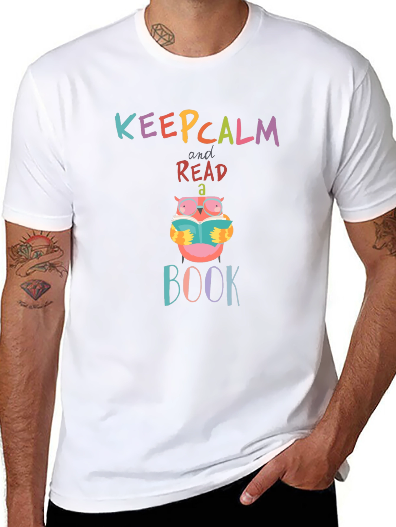 Keep Calm & Read a Book Owl T-Shirt