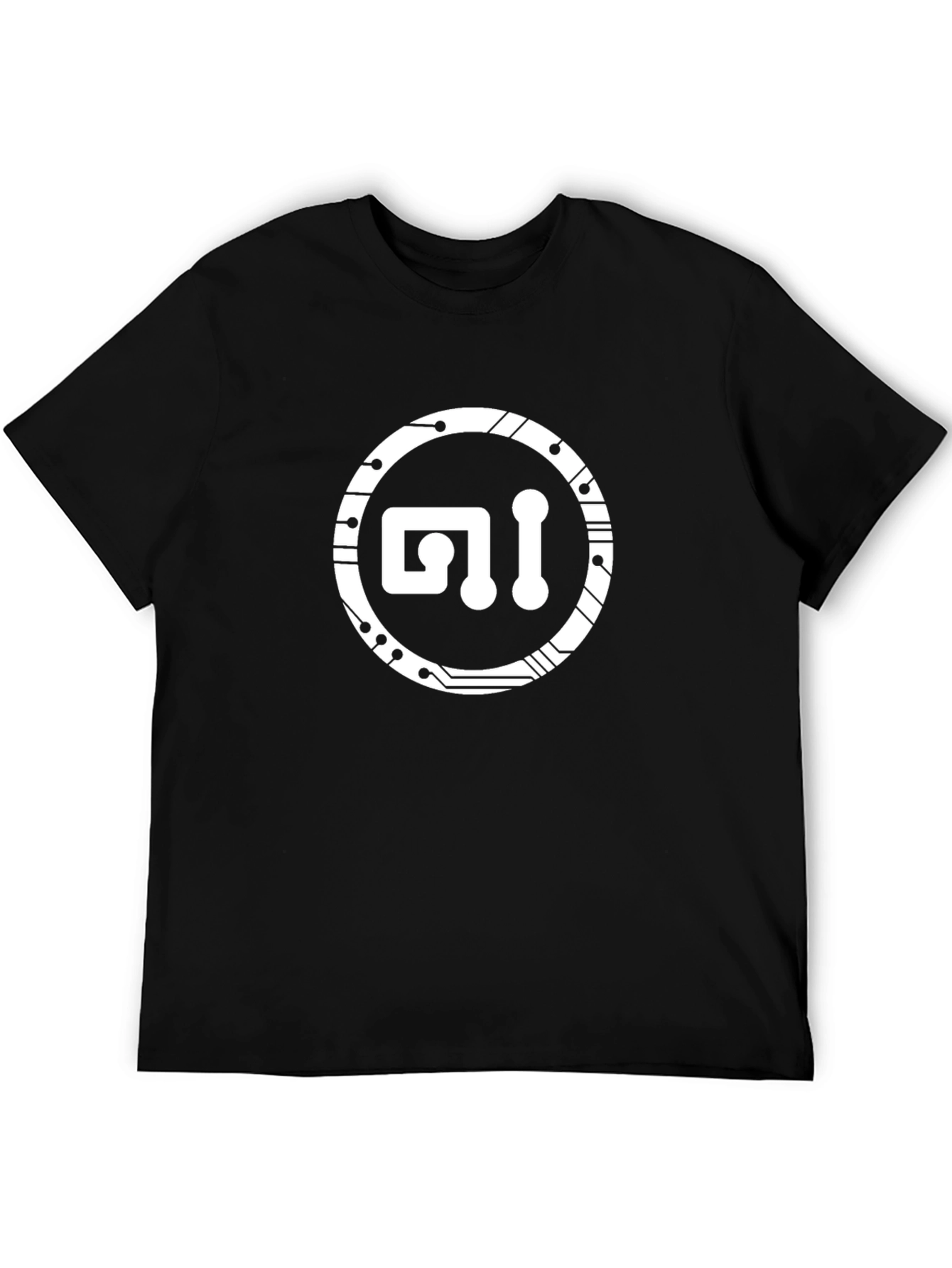Tech Circuit Logo Black T-Shirt