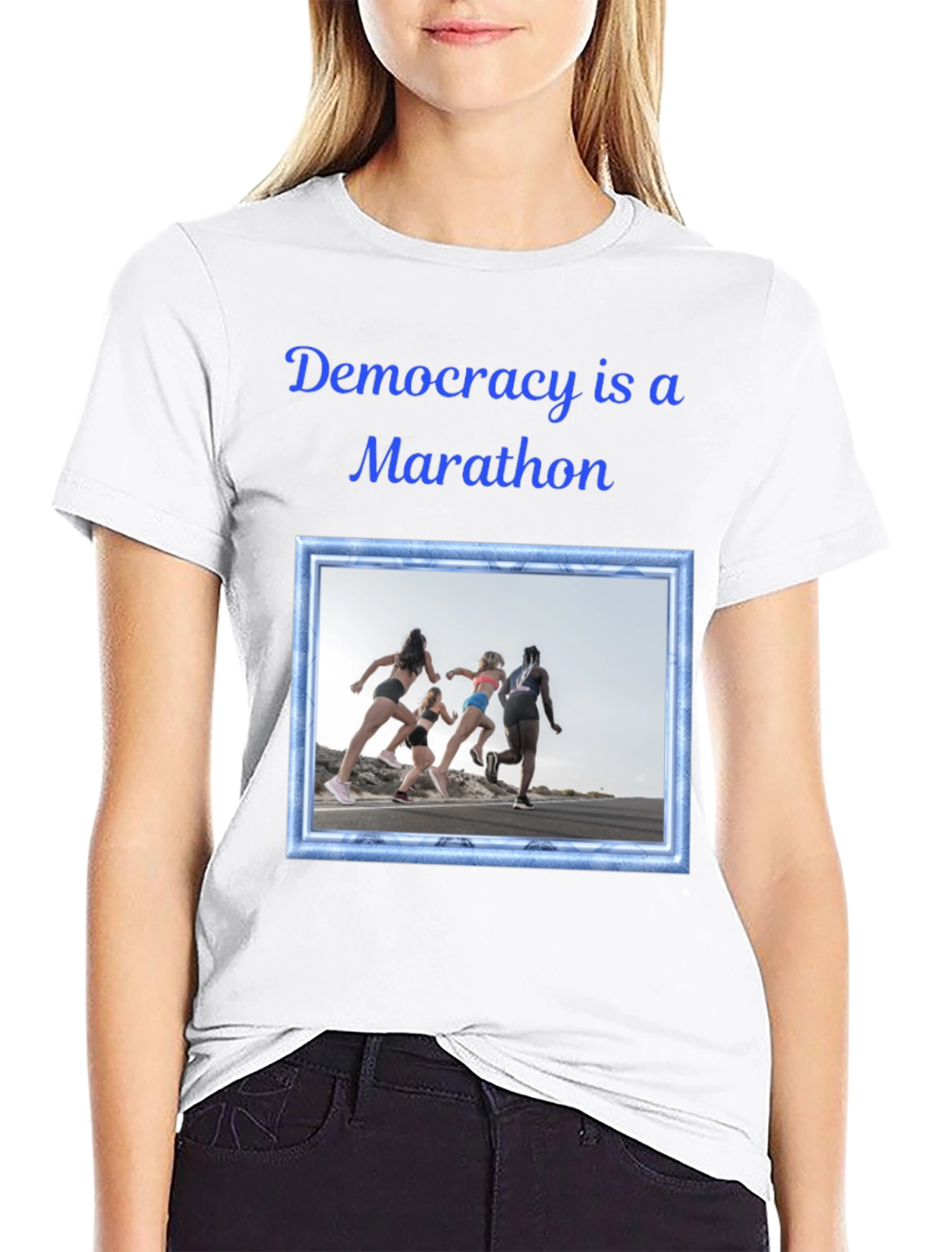 Democracy Marathon Graphic Tee - Unisex
