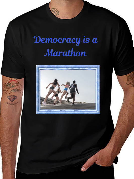 Democracy Marathon Graphic Tee - Unisex