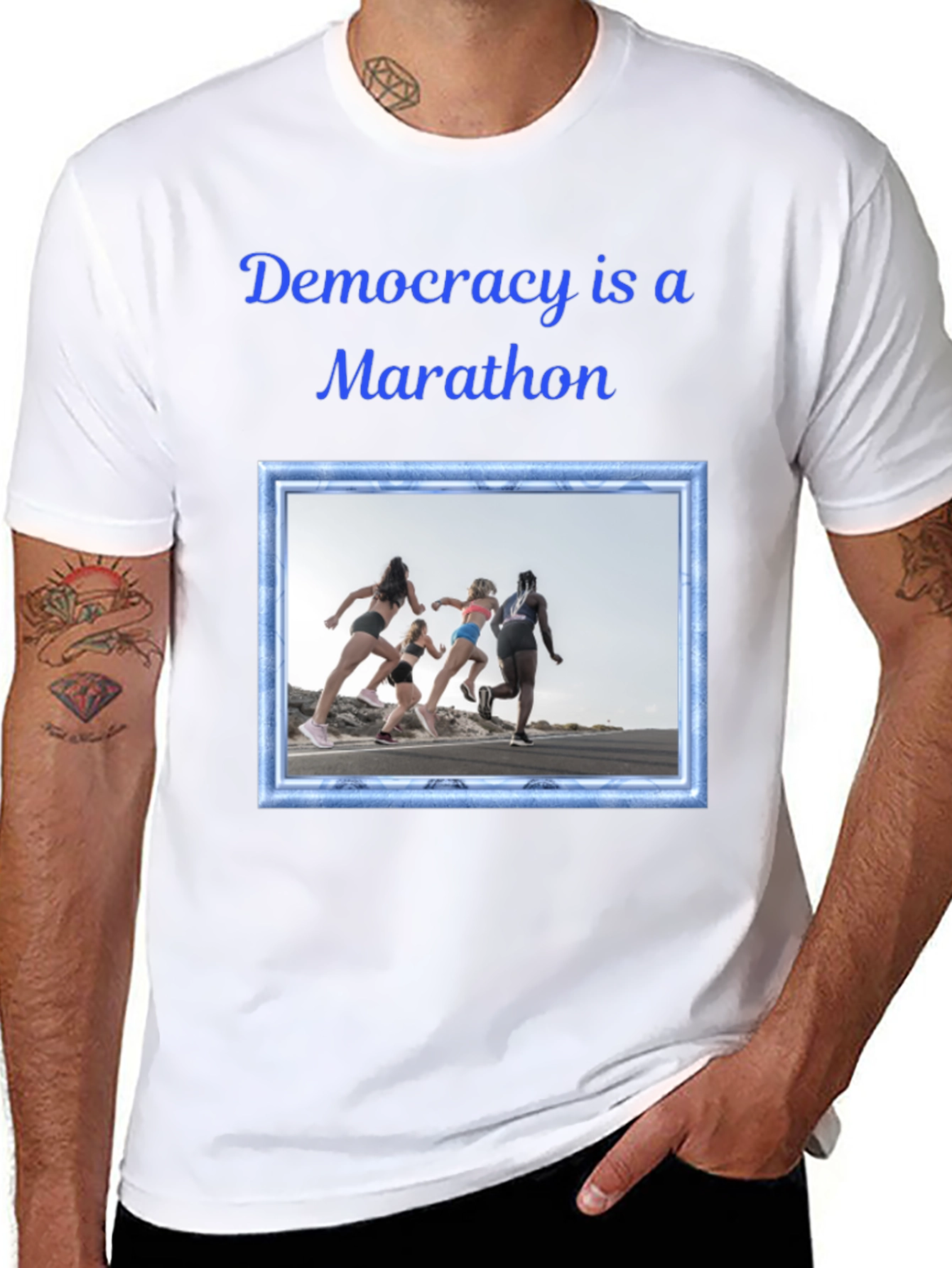 Democracy Marathon Graphic Tee - Unisex