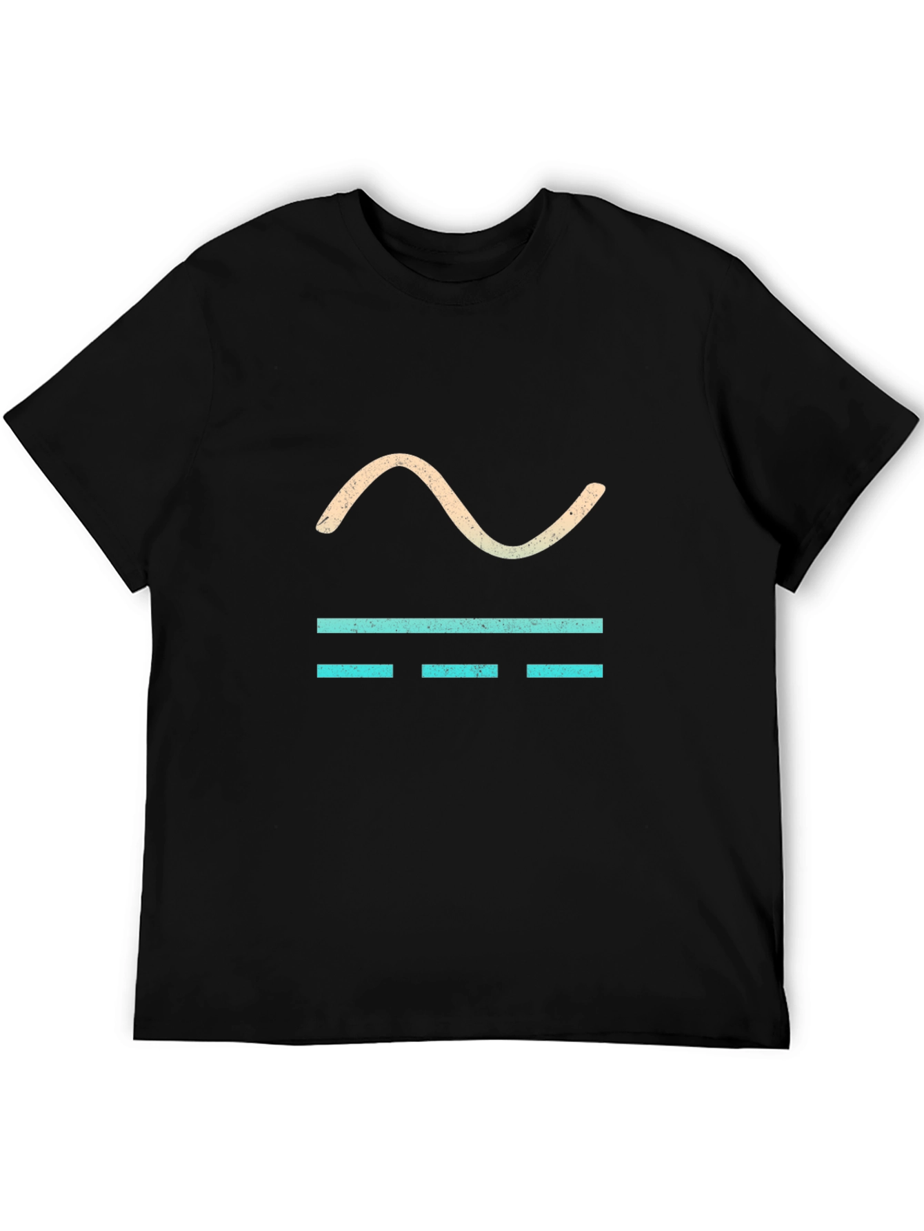 Cool Graphic Tee - Sine Wave & Bars Design