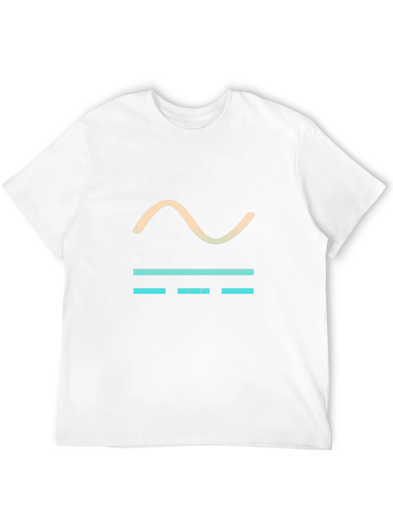 Cool Graphic Tee - Sine Wave & Bars Design