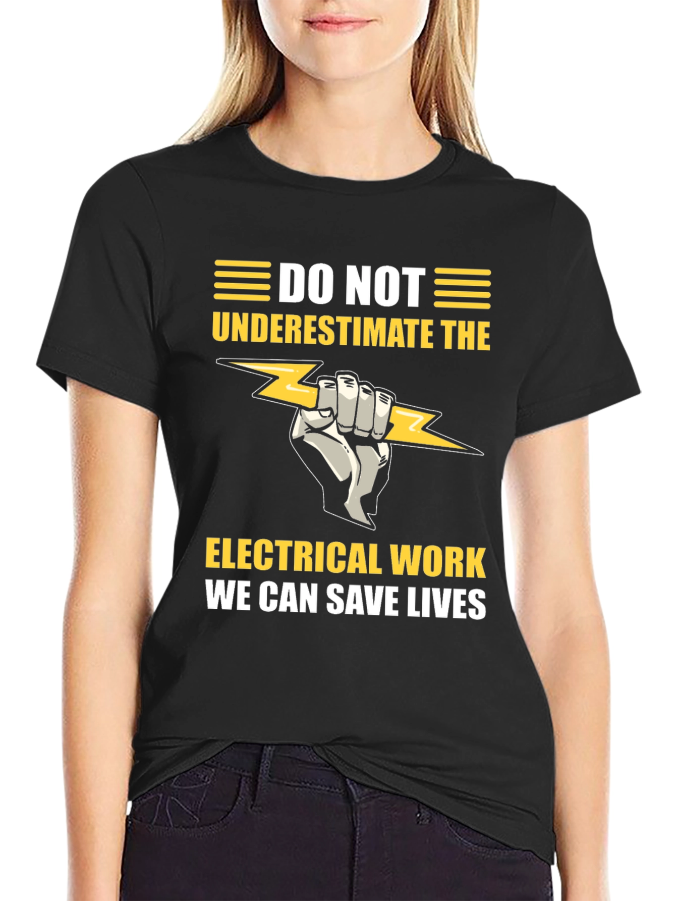 Electrical Work Save Lives Graphic T-Shirt
