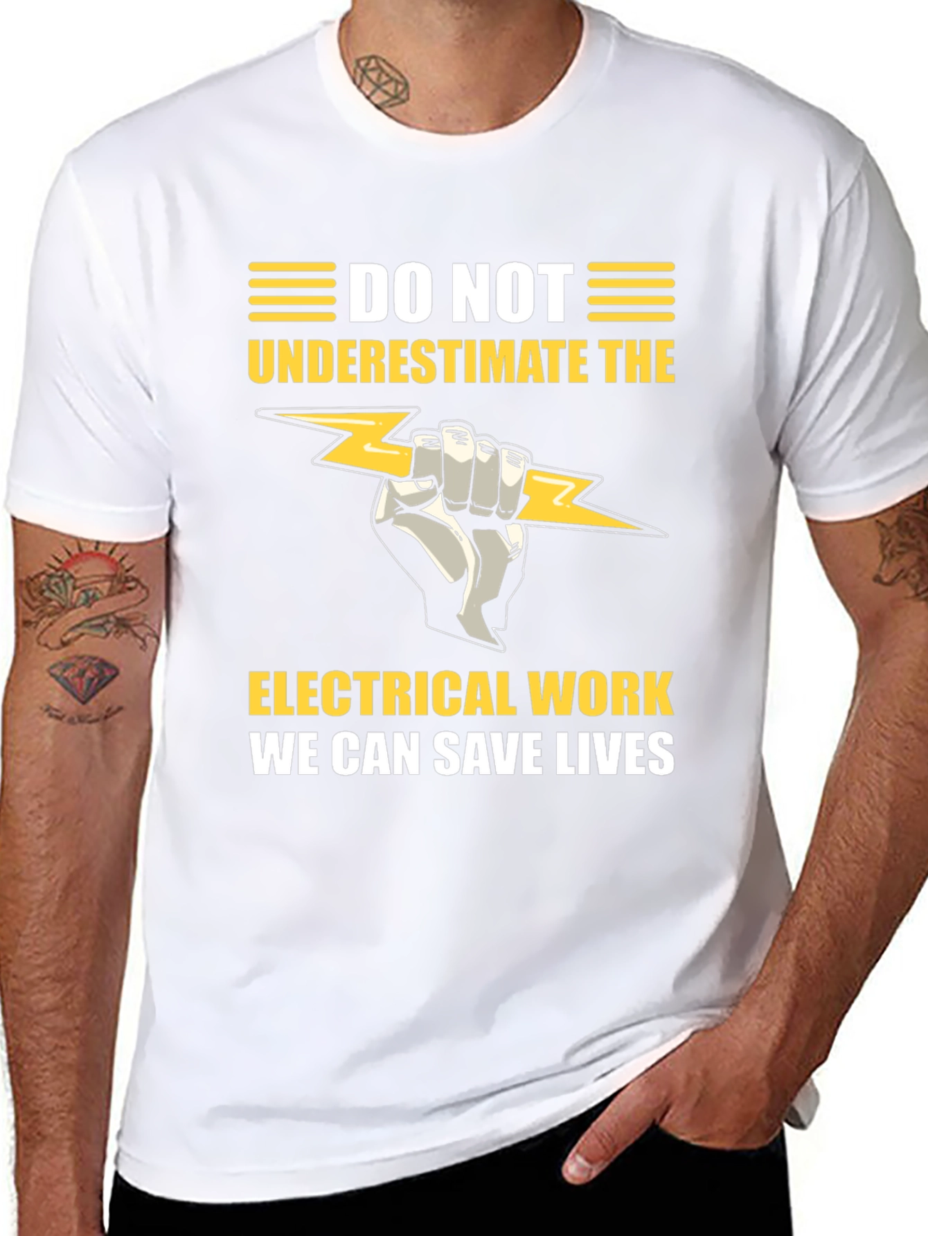 Electrical Work Save Lives Graphic T-Shirt