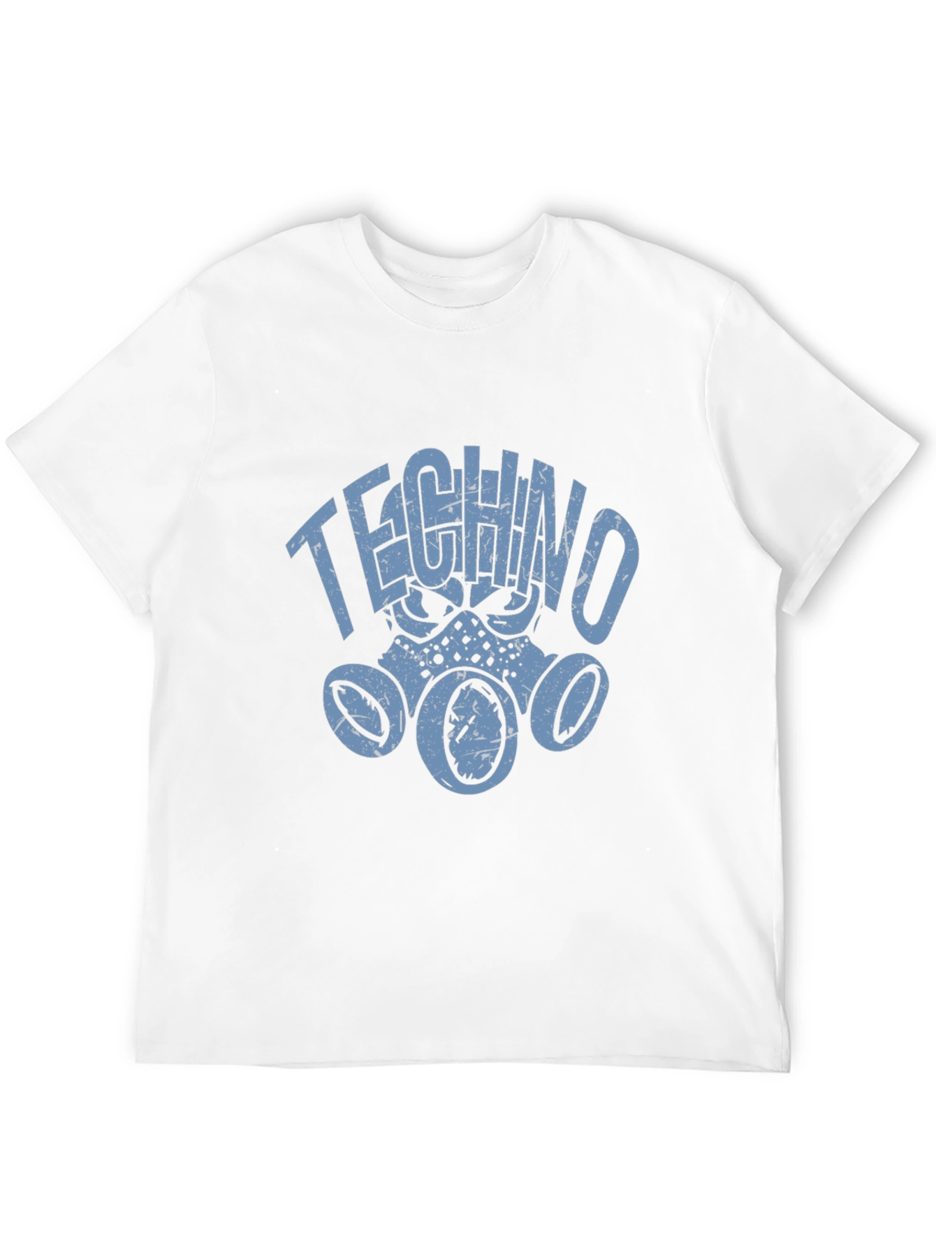 Techno Gas Mask Graphic T-Shirt