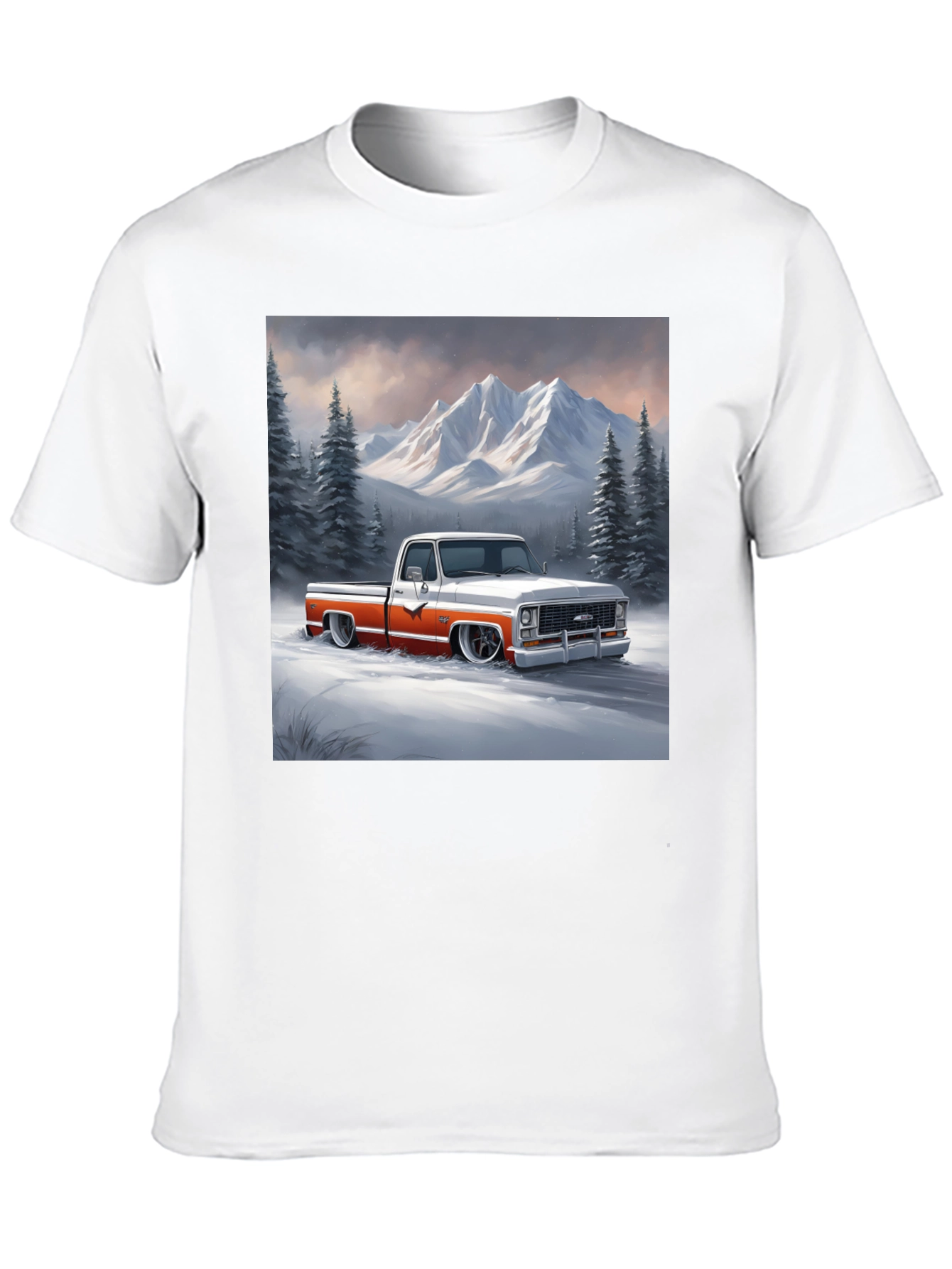 Classic Truck Graphic Tee - Mountain Scene