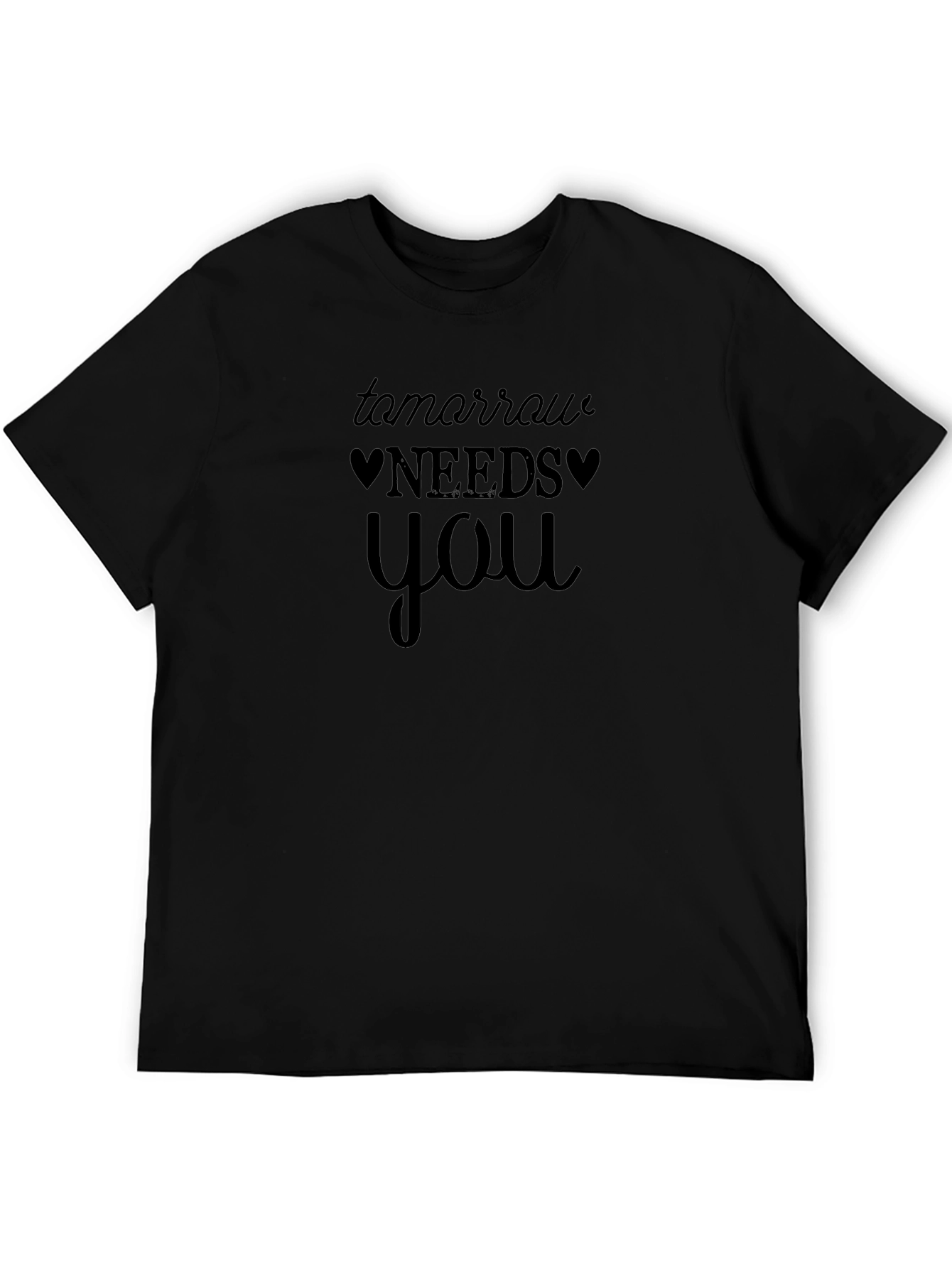 Tomorrow Needs You Graphic Tee Black