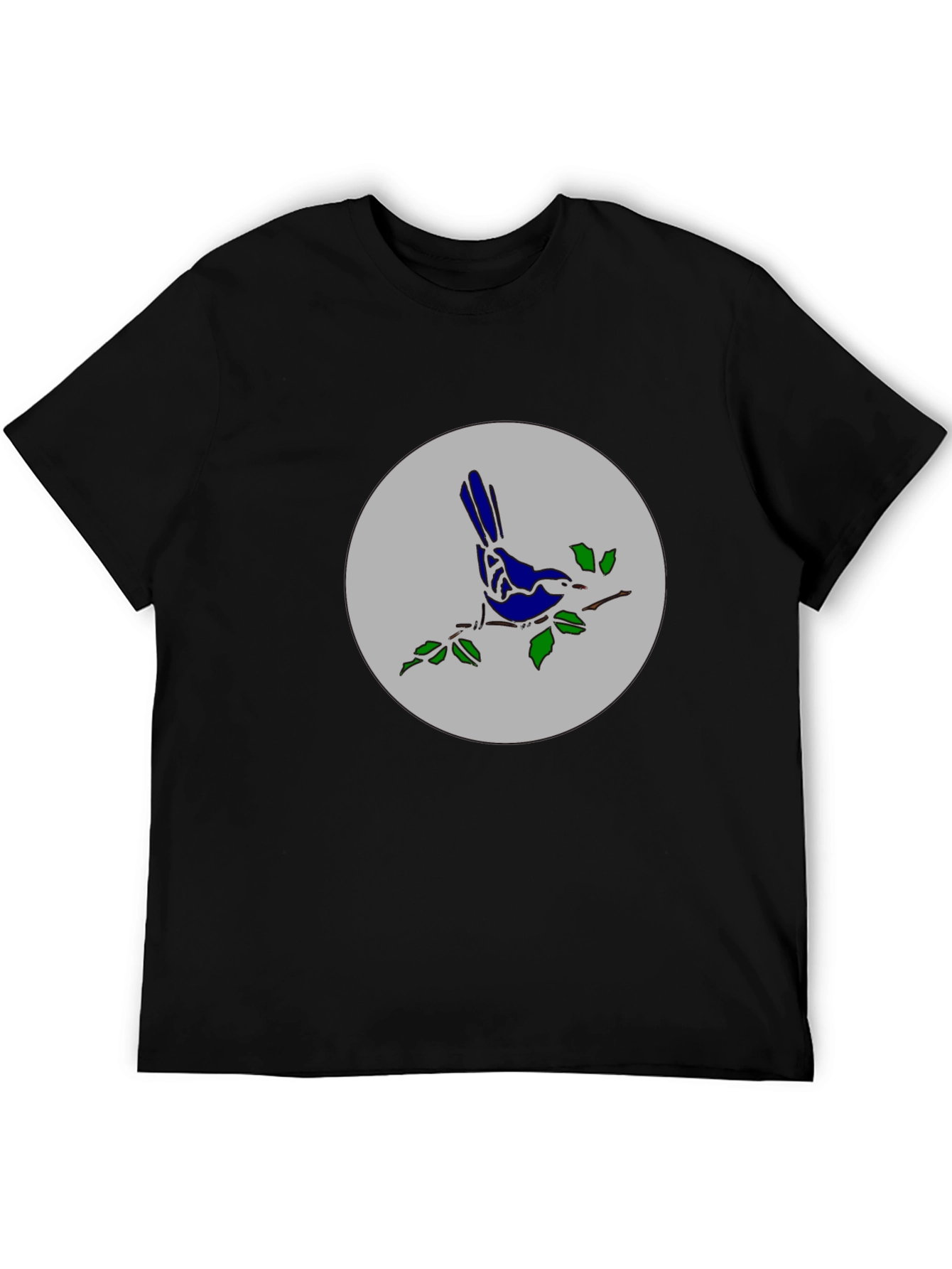Bird on Branch Graphic Tee - Stylish Casual Top