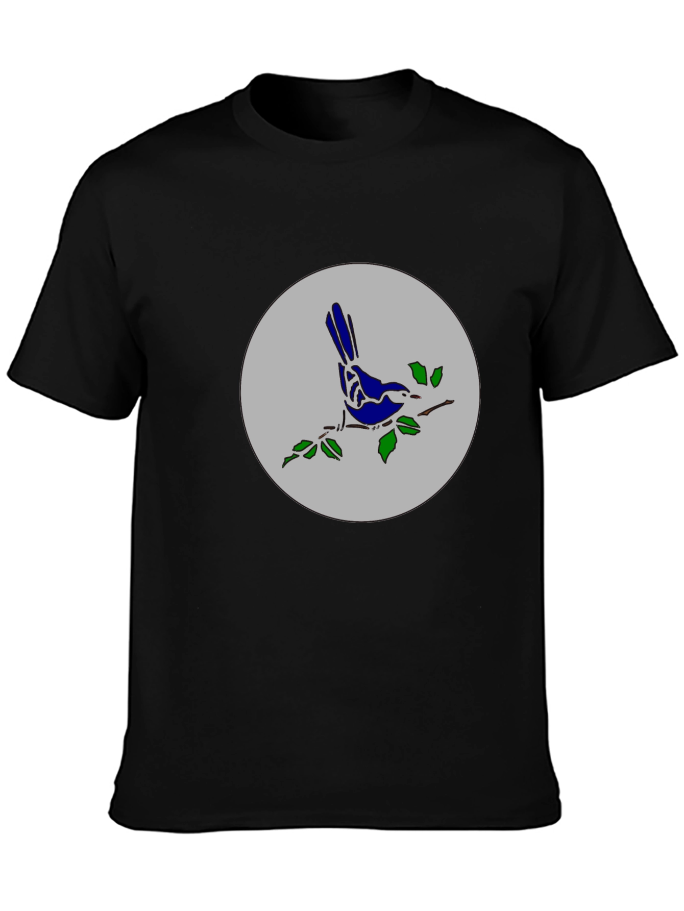 Bird on Branch Graphic Tee - Stylish Casual Top