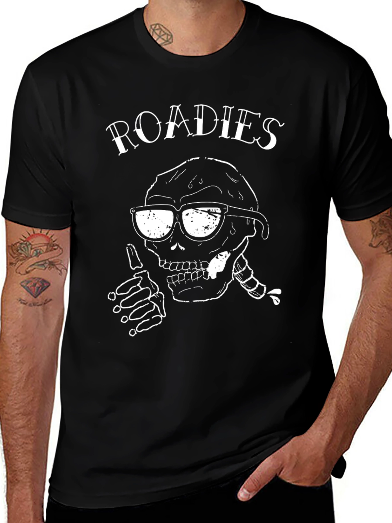 Roadies Skull Graphic Tee - Cool & Edgy T-Shirt