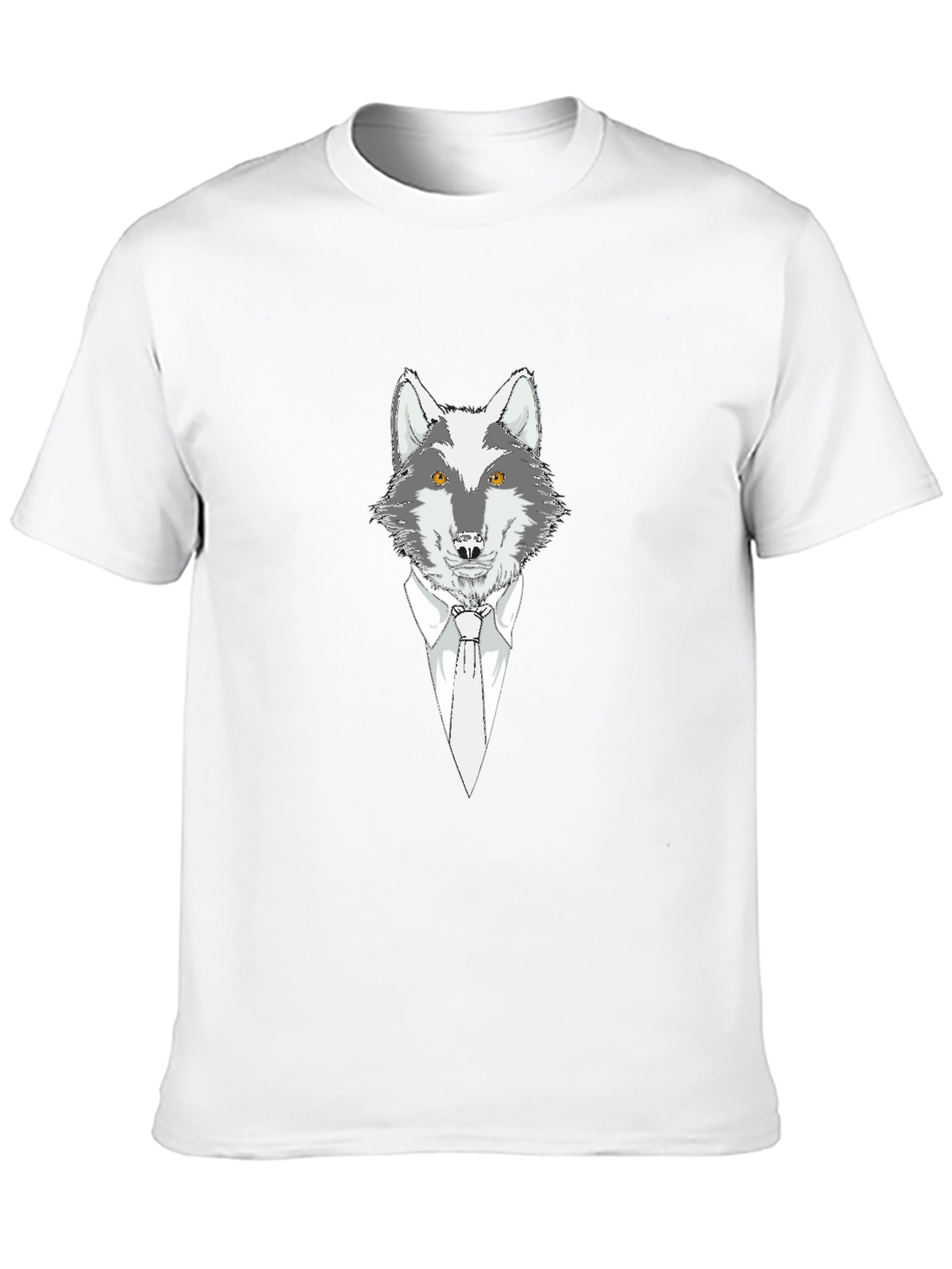 Wolf in Suit Graphic Tee - Mens Black T-Shirt