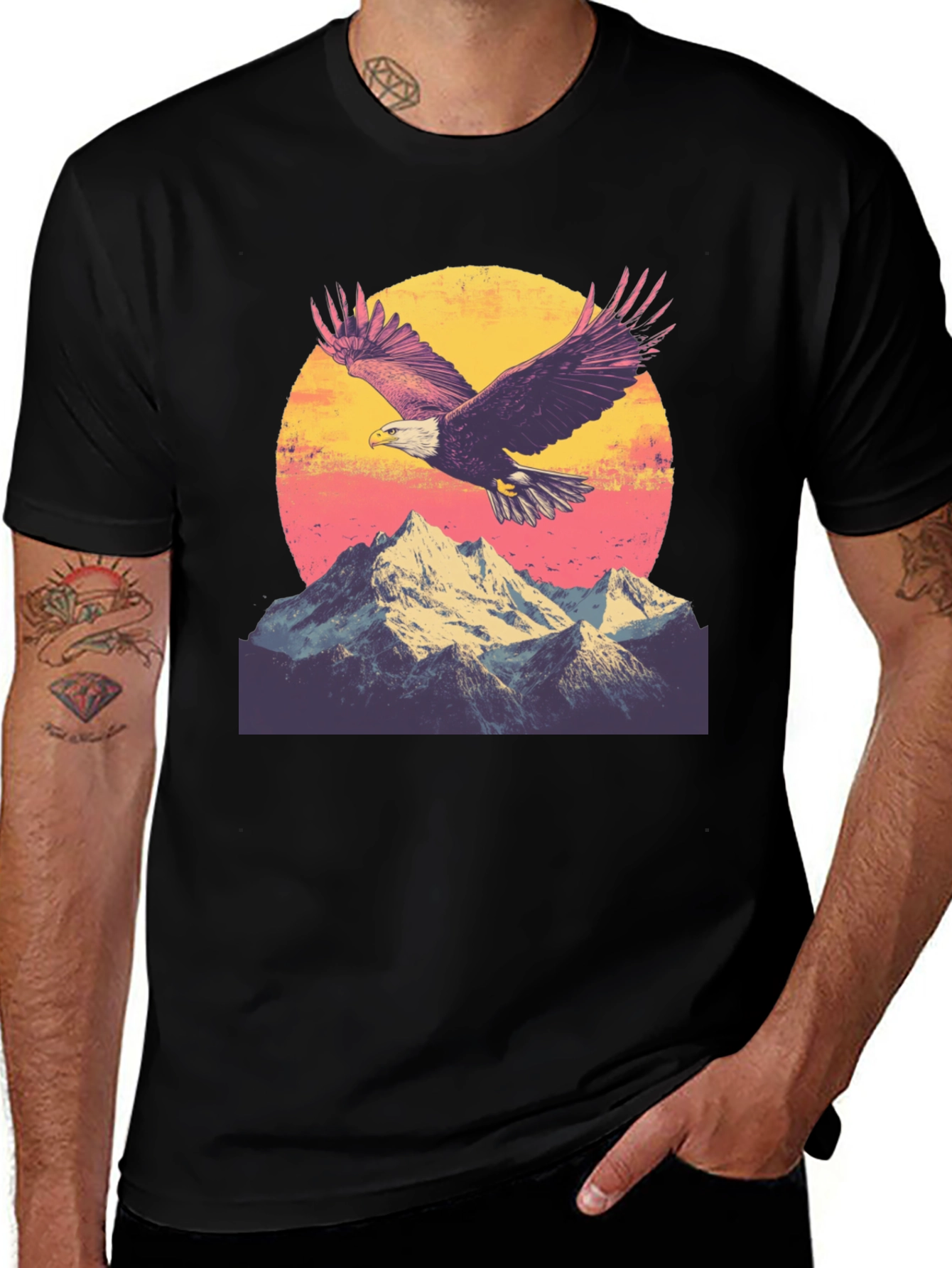 Eagle Mountain Sunset Graphic Tee