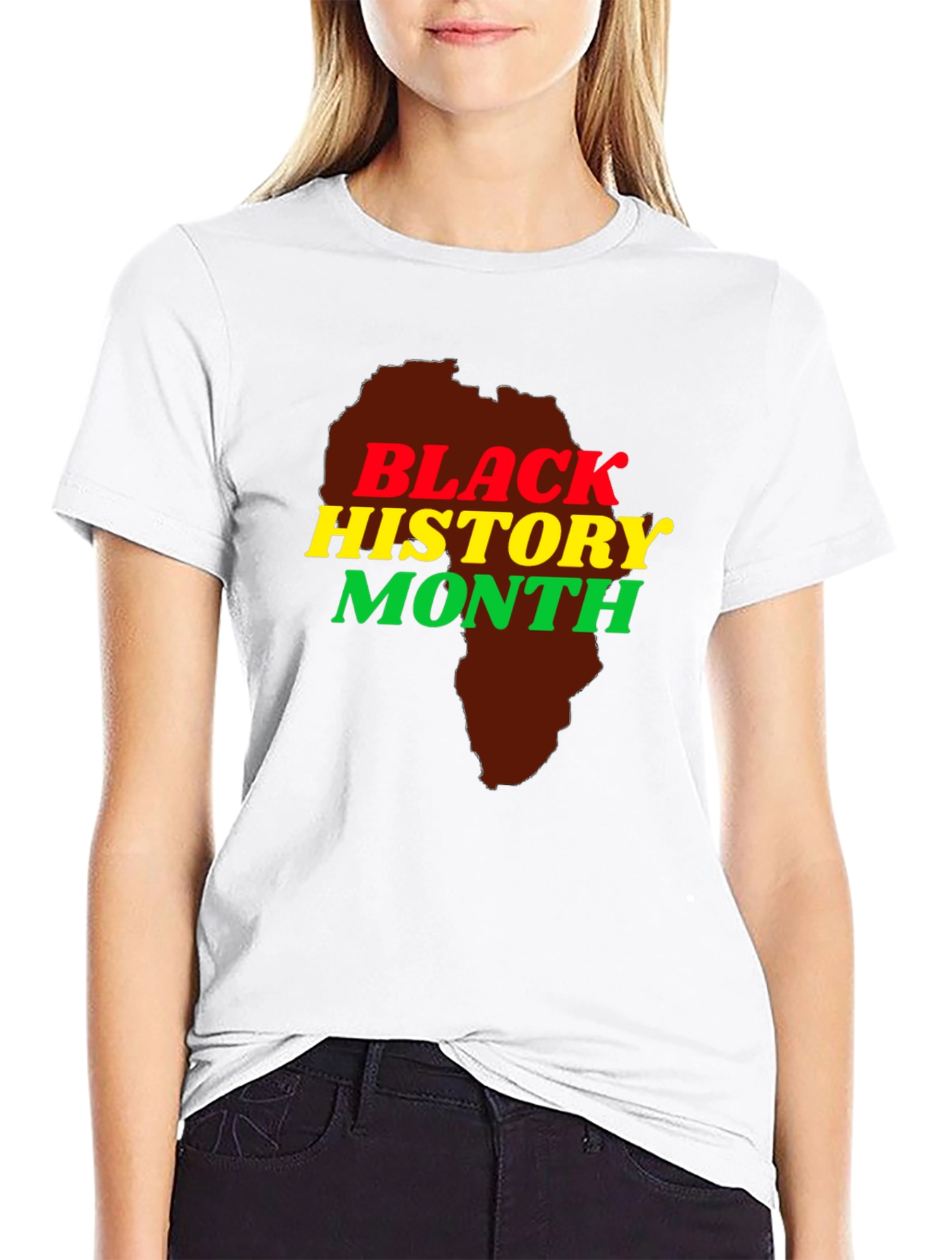 Black History Month Africa Map T-Shirt