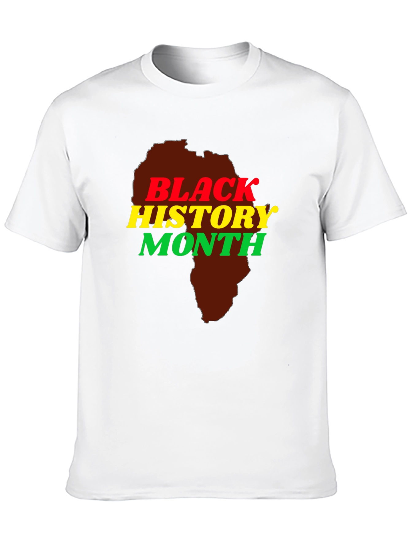 Black History Month Africa Map T-Shirt