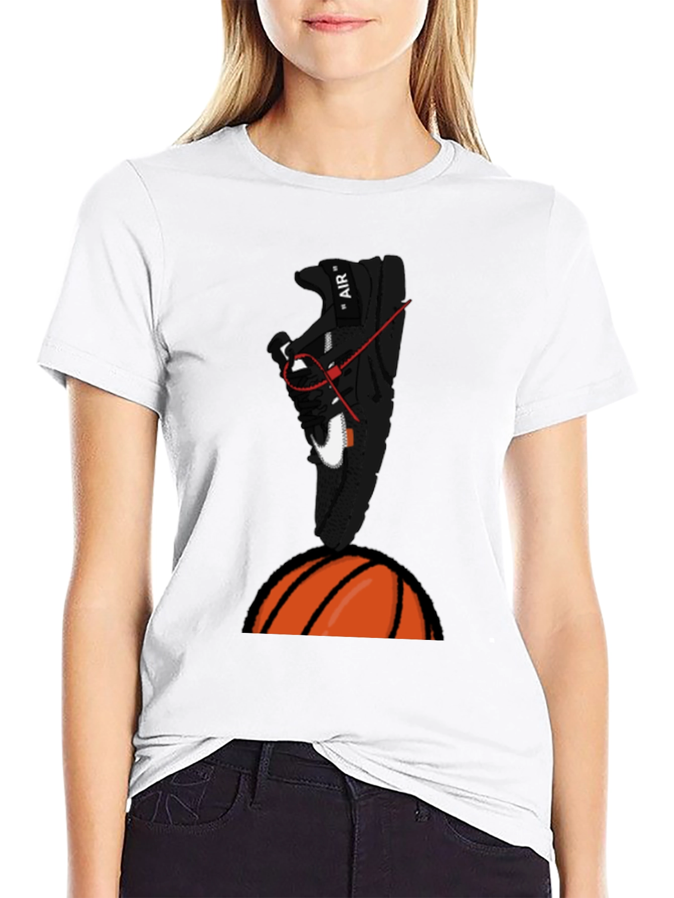 Sneaker & Basketball Graphic T-Shirt