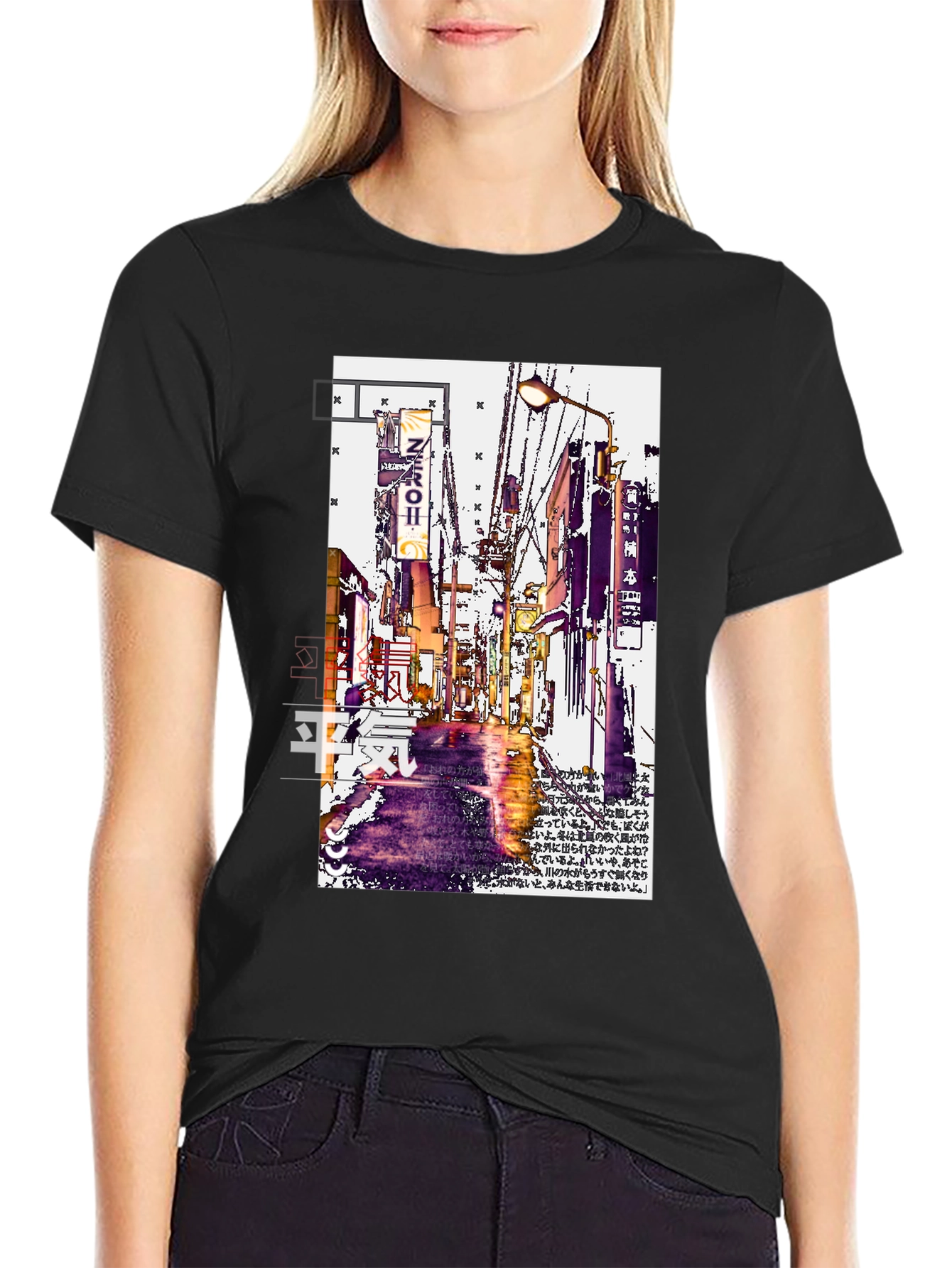 Urban Anime T-Shirt - Black