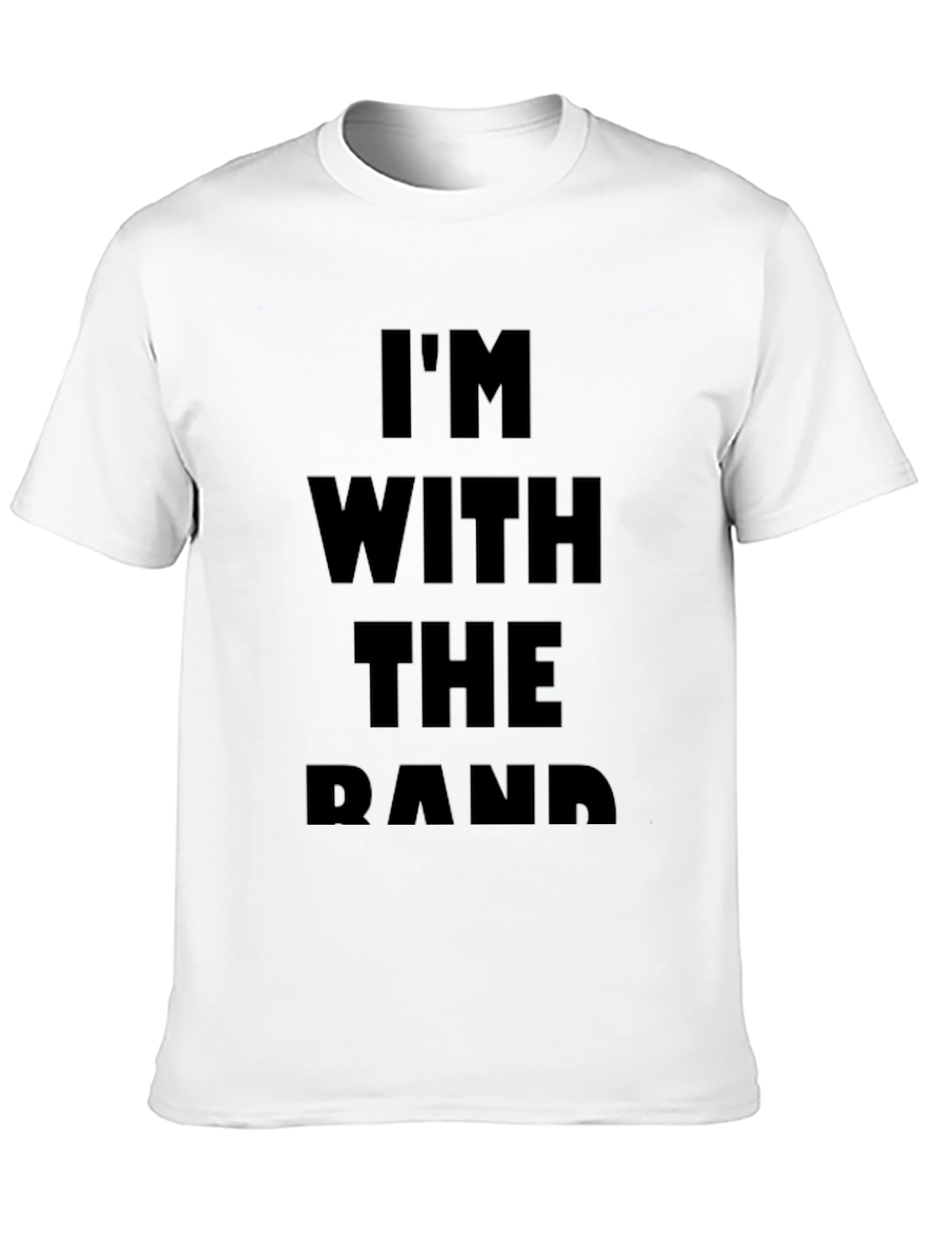 Im With The Band Black Graphic Tee