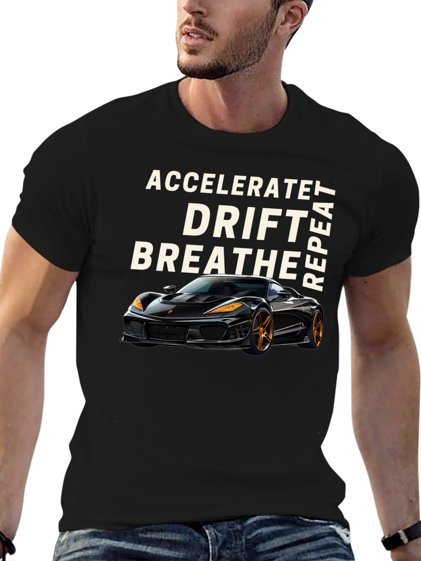 Accelerate Drift Breathe Repeat Car T-Shirt