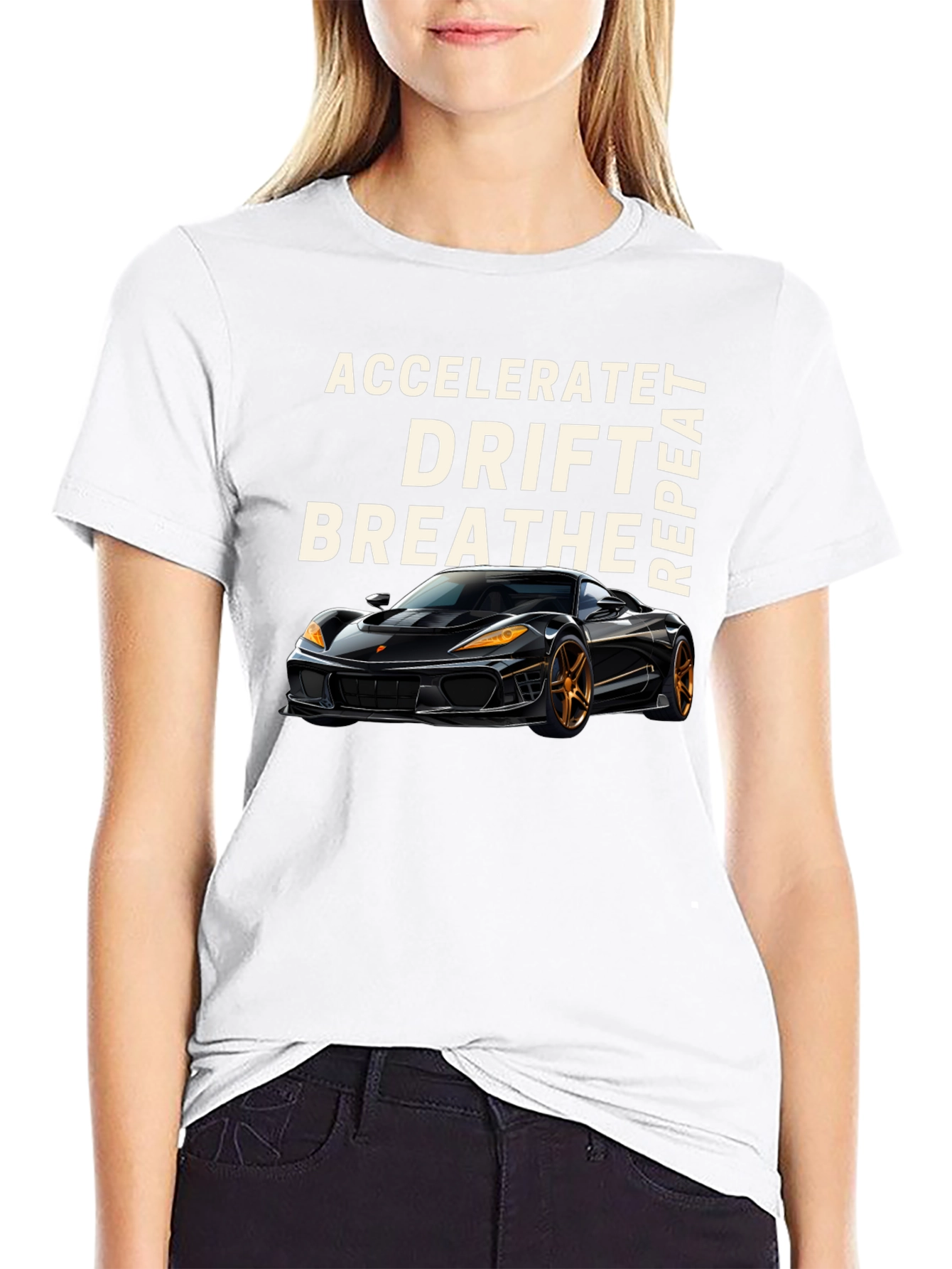 Accelerate Drift Breathe Repeat Car T-Shirt